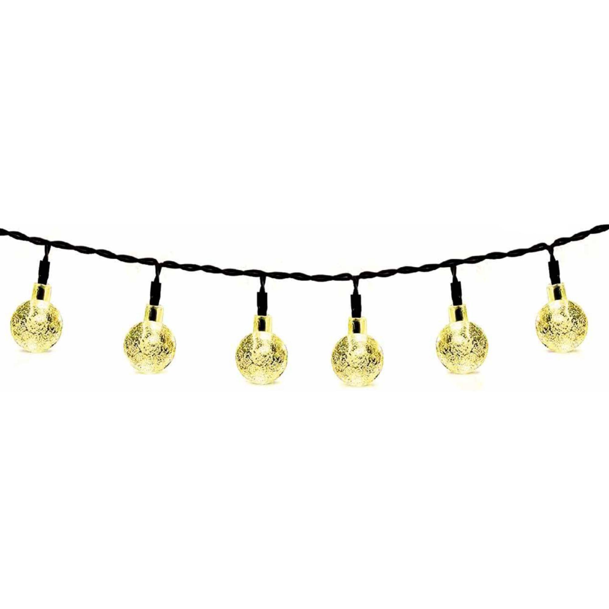Guirnaldas De 20 Piezas LED Con Panel Solar Resistentes Al Agua Doma-0