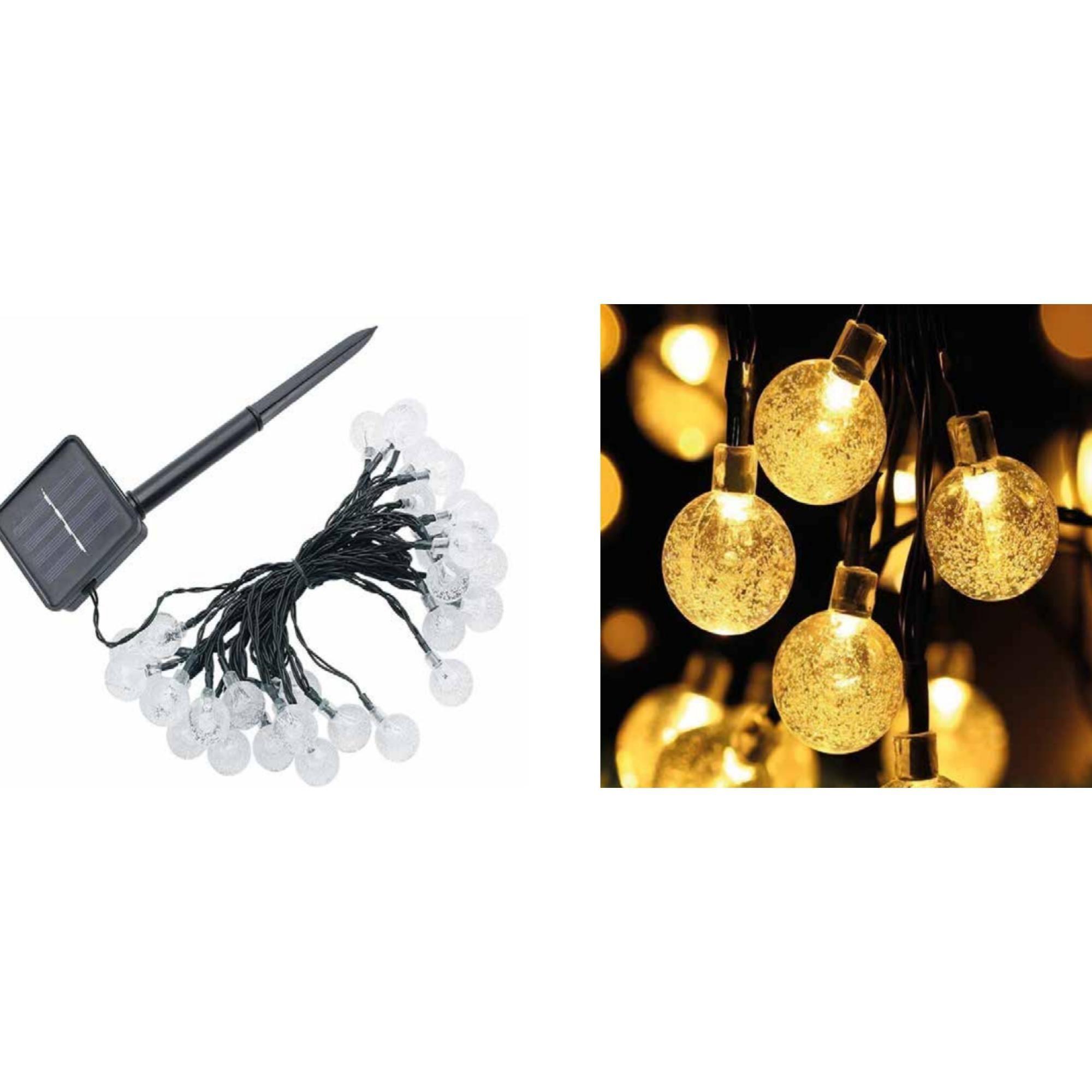 Guirnaldas De 20 Piezas LED Con Panel Solar Resistentes Al Agua Doma-1