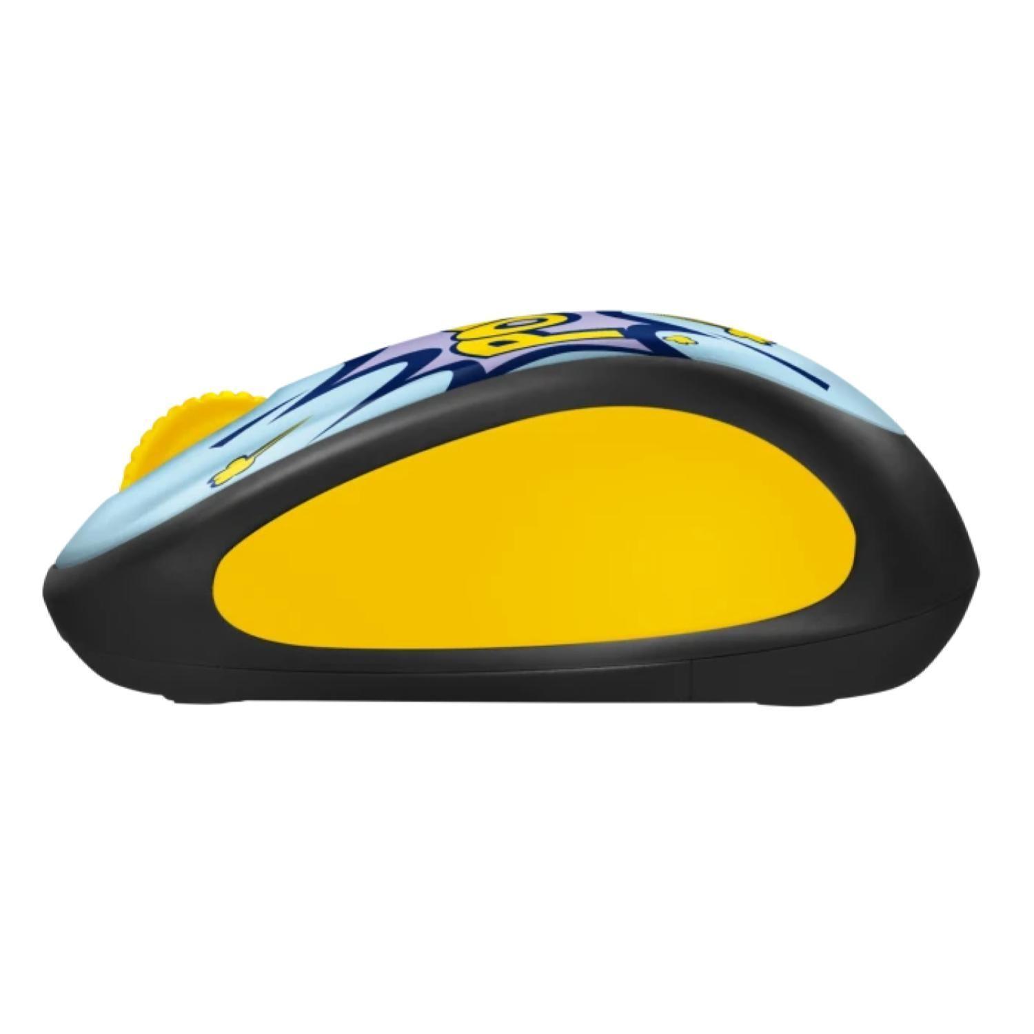 Mouse Inalambrico USB 3 Botones 1000DPI Diseño Comic M317 Logitech-2