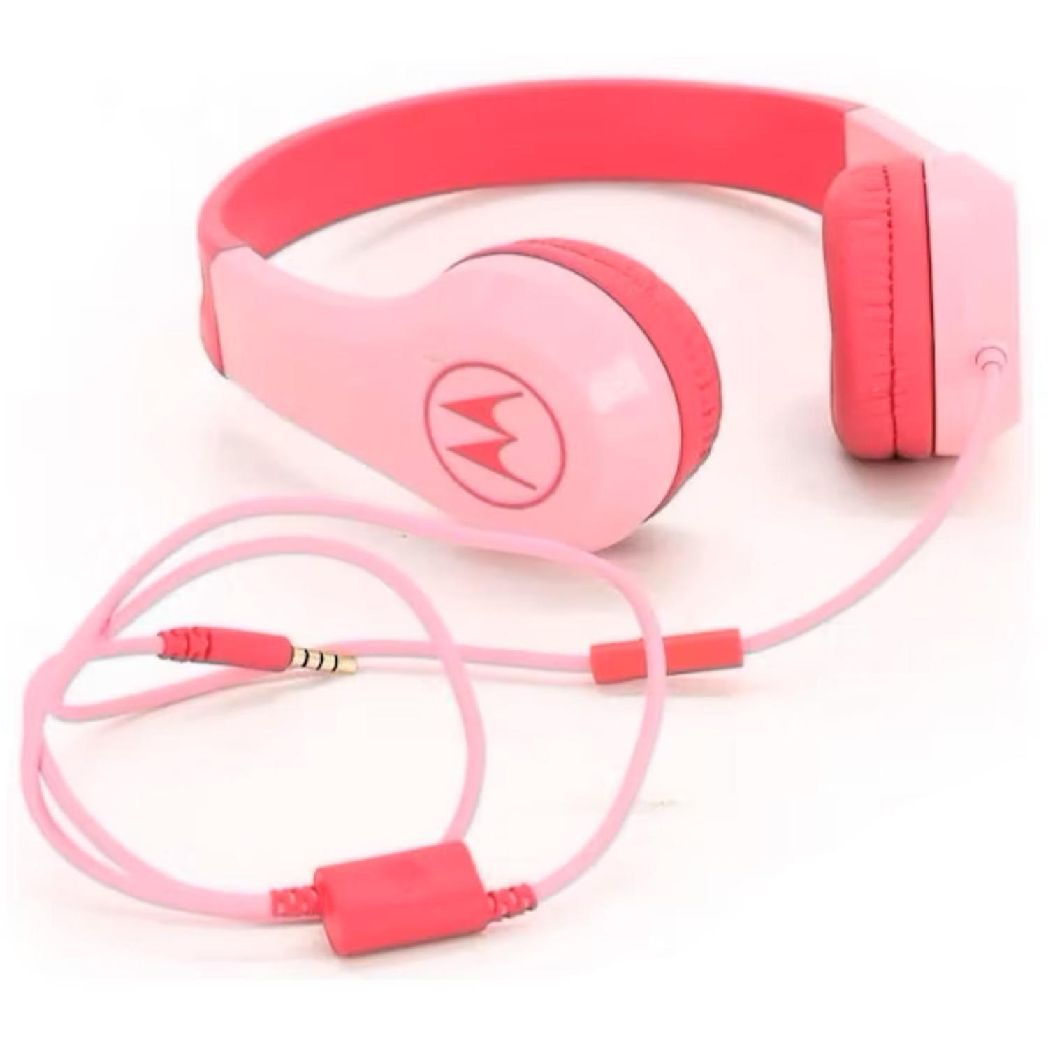 Audifono Manos Libres Jack 3.5 Rosado Squads 200 Motorola-2