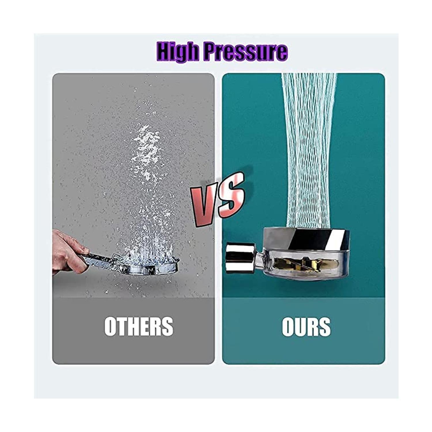 Cabezal Ducha Spa Alta Presion Turbina Espiral Acero Inox-2