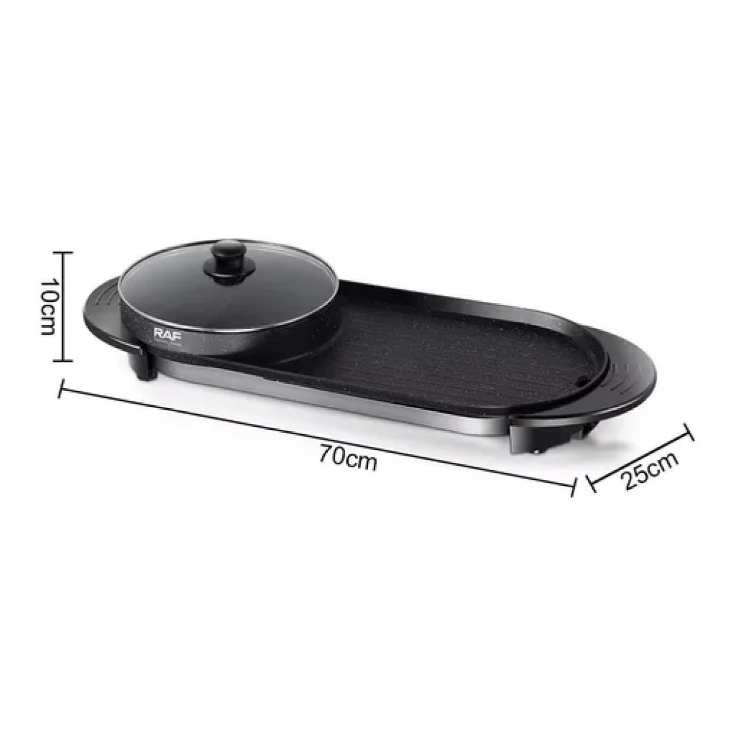 Parrilla Plancha Sarten 2 En 1 1800W Negro R5413-1