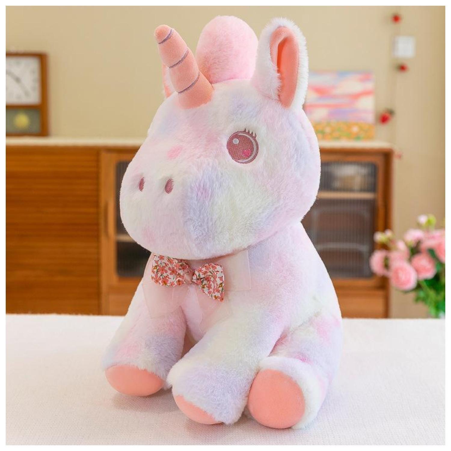 Juguete De Peluche Unicornio Pony Rosado 35cm Infantil-2