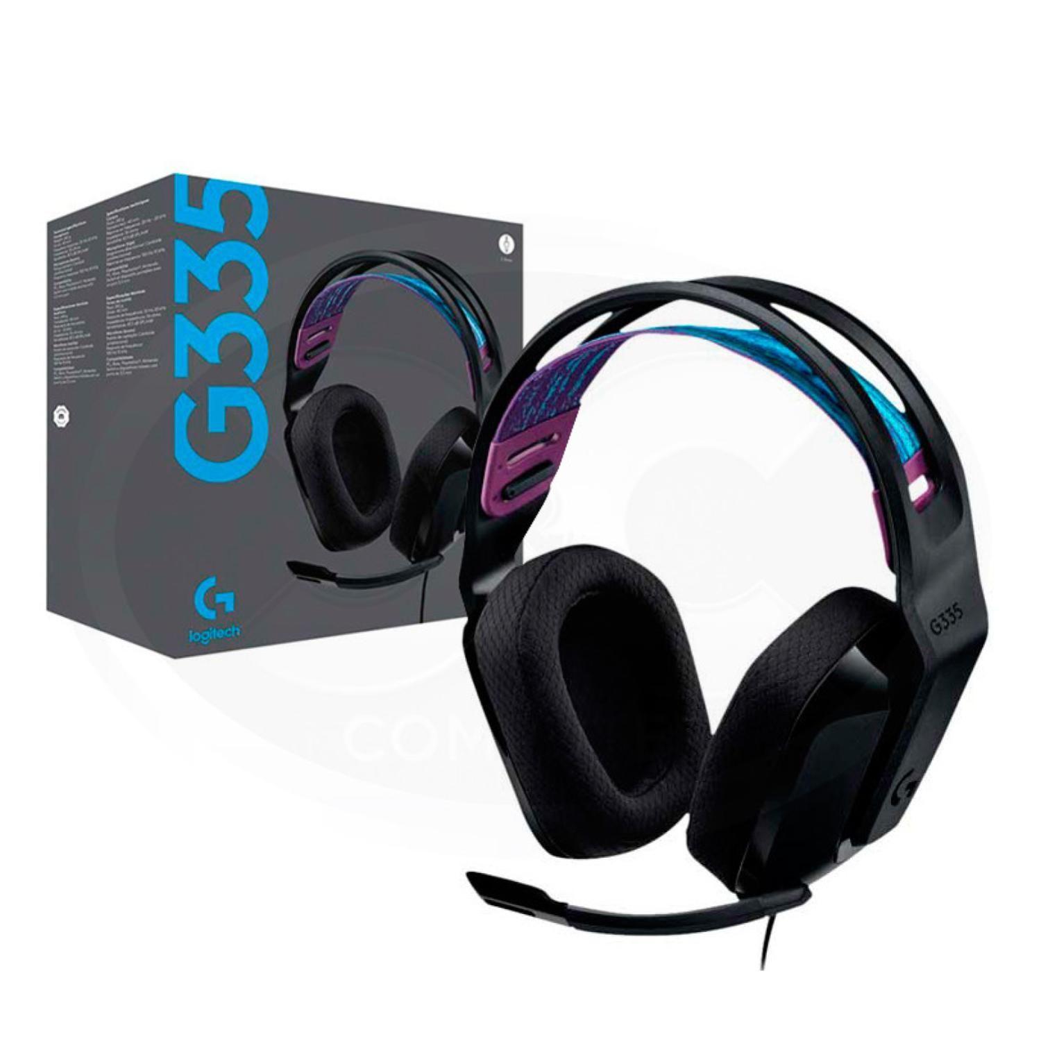 Audifono Gamer Jack 3.5 PC PS5 PS4 Xbox Negro G335 Logitech-3