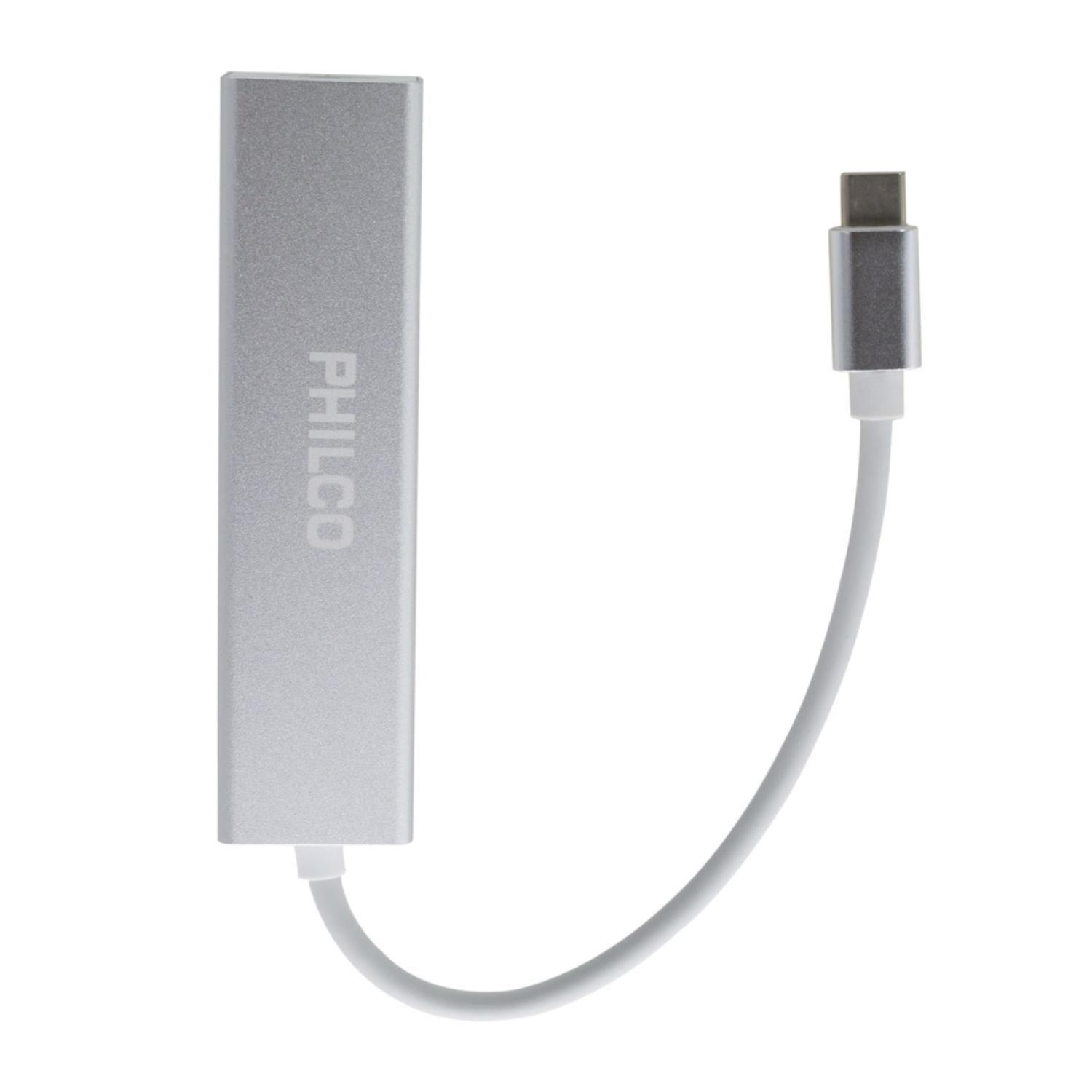 Adaptador HUB USB C A USB Y RJ45 OTG B42180-2