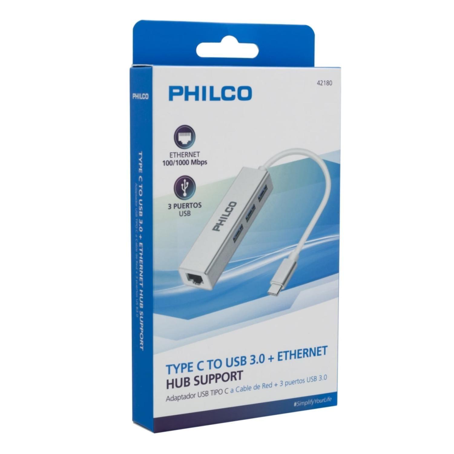 Adaptador HUB USB C A USB Y RJ45 OTG B42180-3