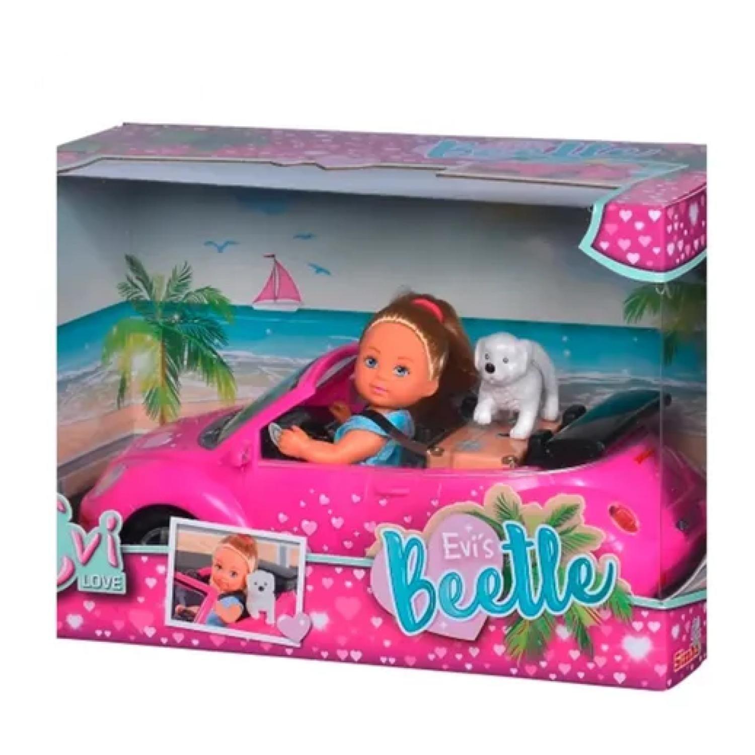 Juguete Figura Evi Con Mascota Y Auto Paseo Infantil-3