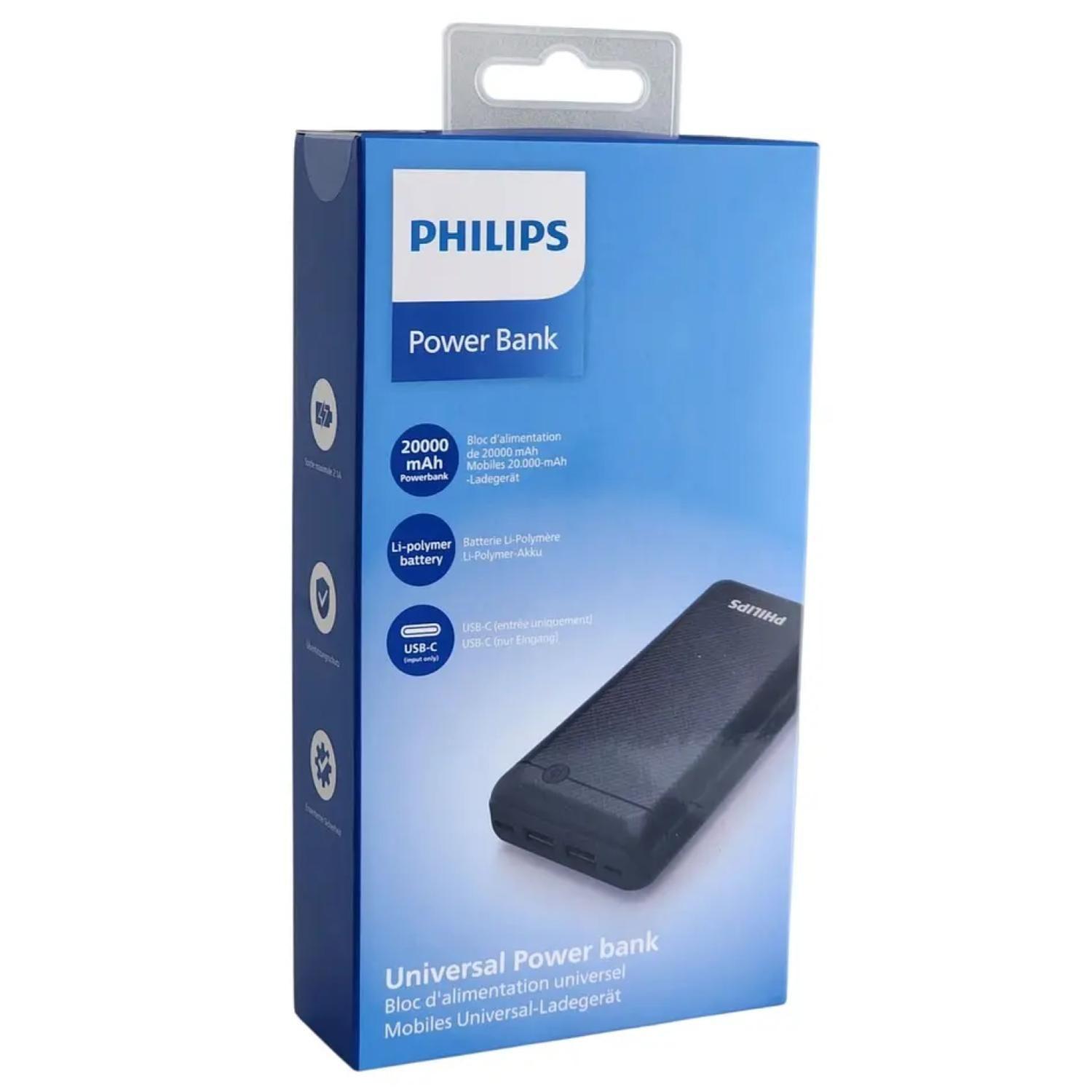 PowerBank 20000mAh USB A USB C Negro DLP1720CB/97-3