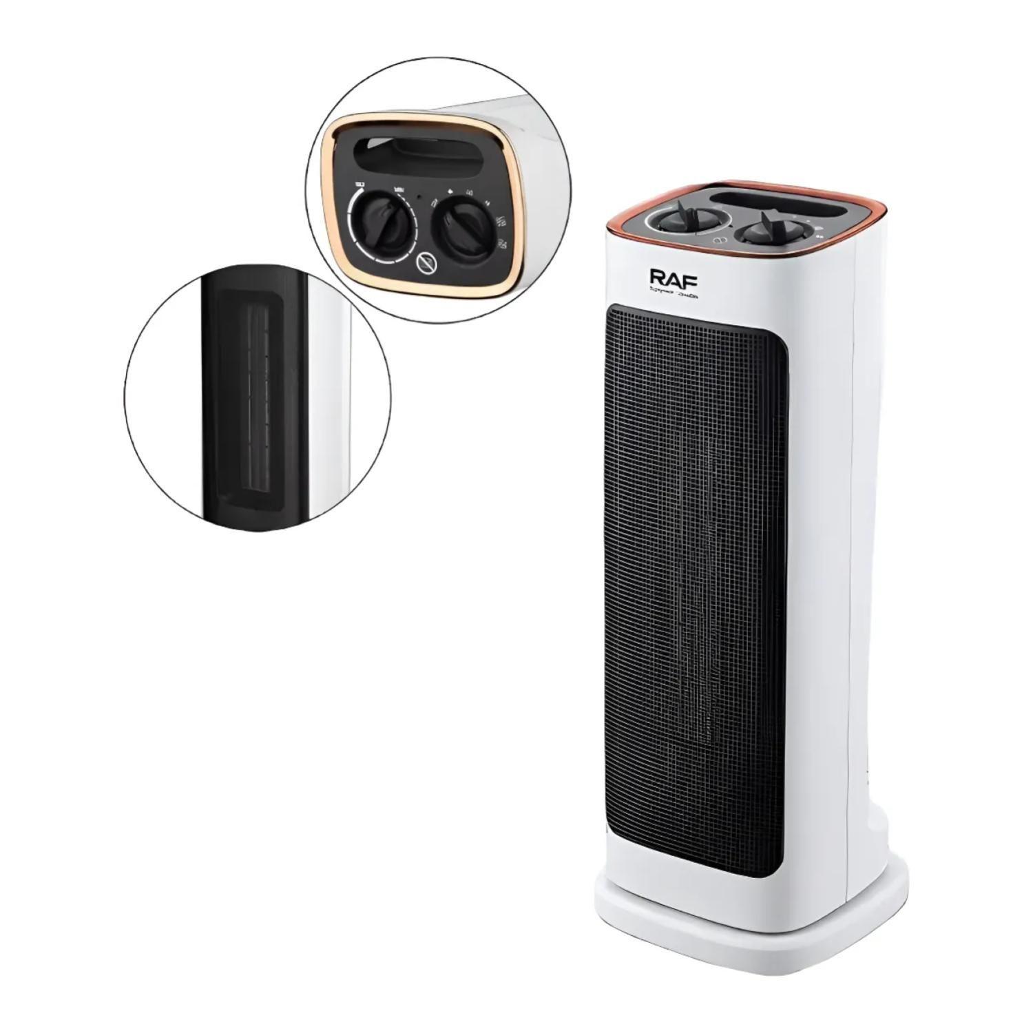 Calefactor Termoventilador Giratorio 2000W Blanco R1179-1