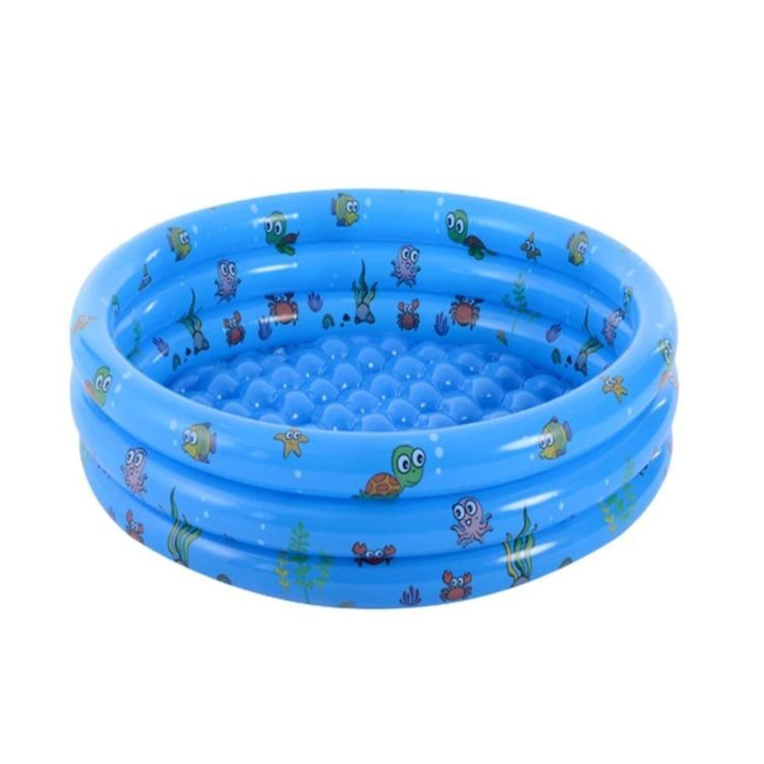 Piscina Inflable Redonda 90x30cm Infantil Azul-0