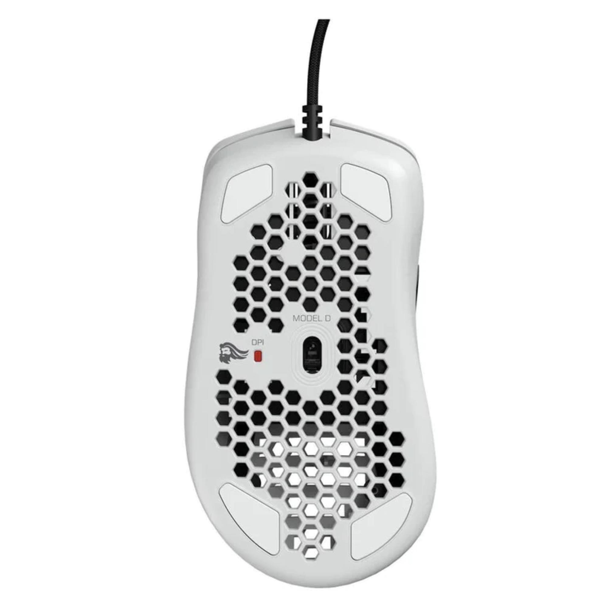 Mouse Gamer USB 6B 12000DPI RGB Blanco Modelo D Glorious-2