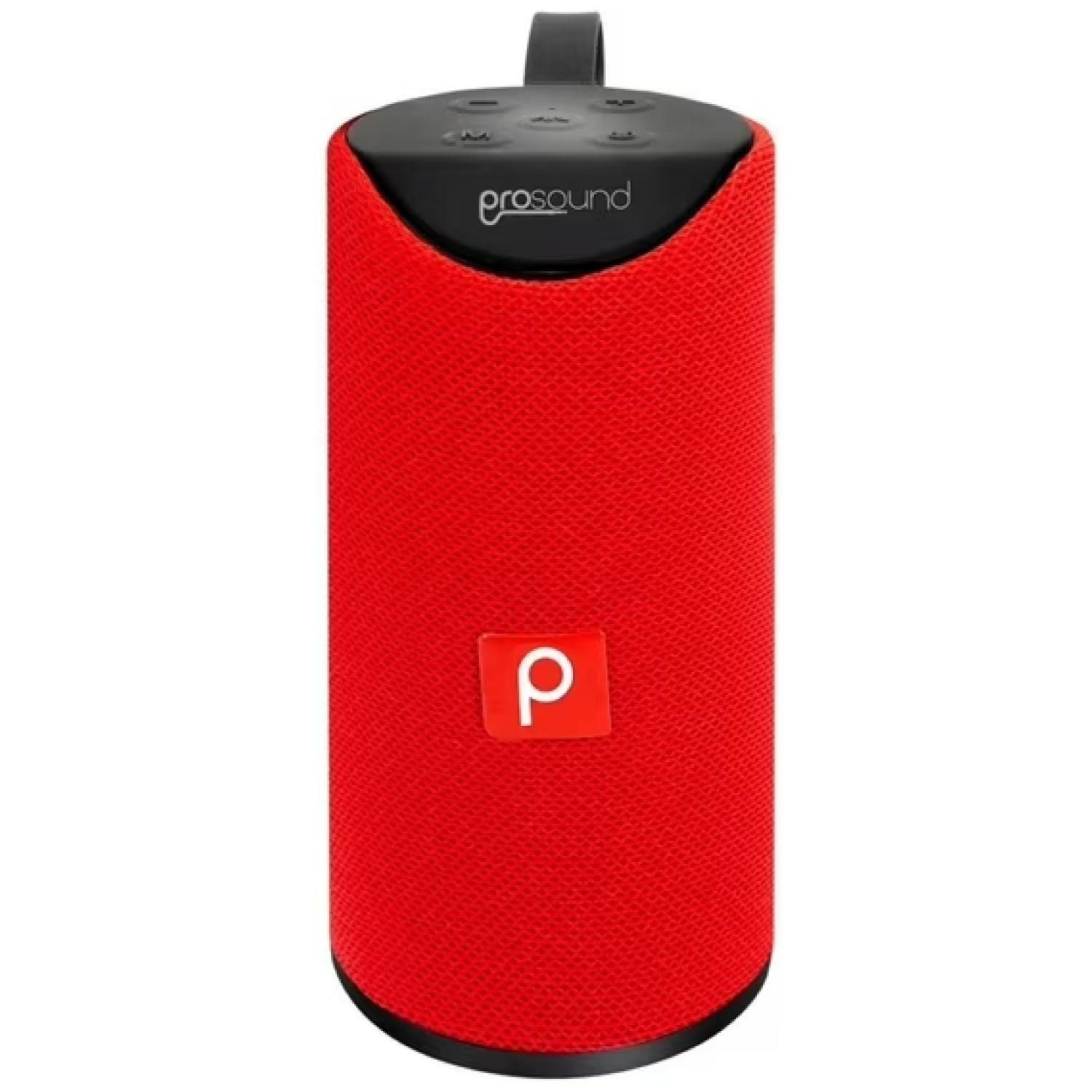 Parlante Bluetooth Portatil TWS USB Rojo P391-0