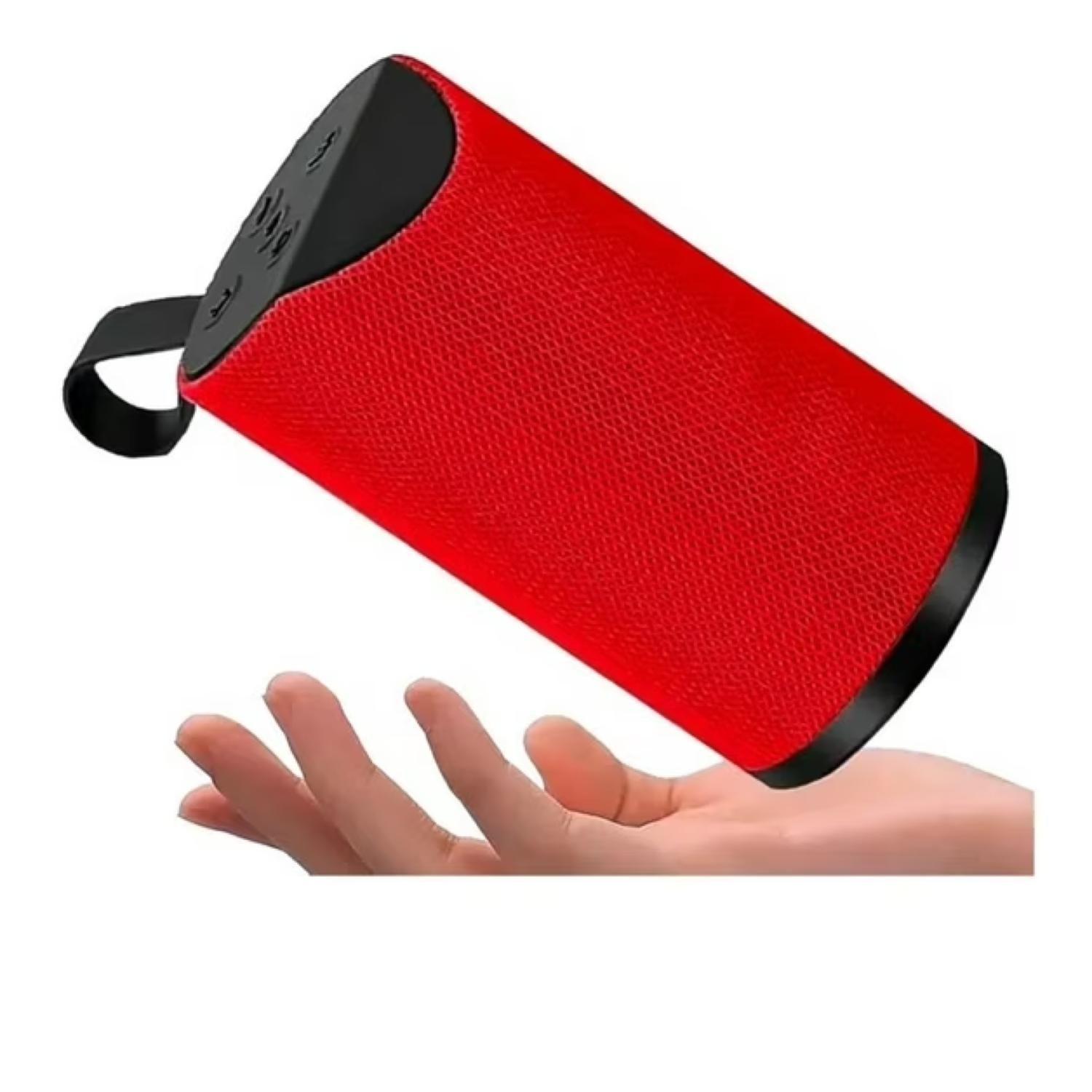 Parlante Bluetooth Portatil TWS USB Rojo P391-1