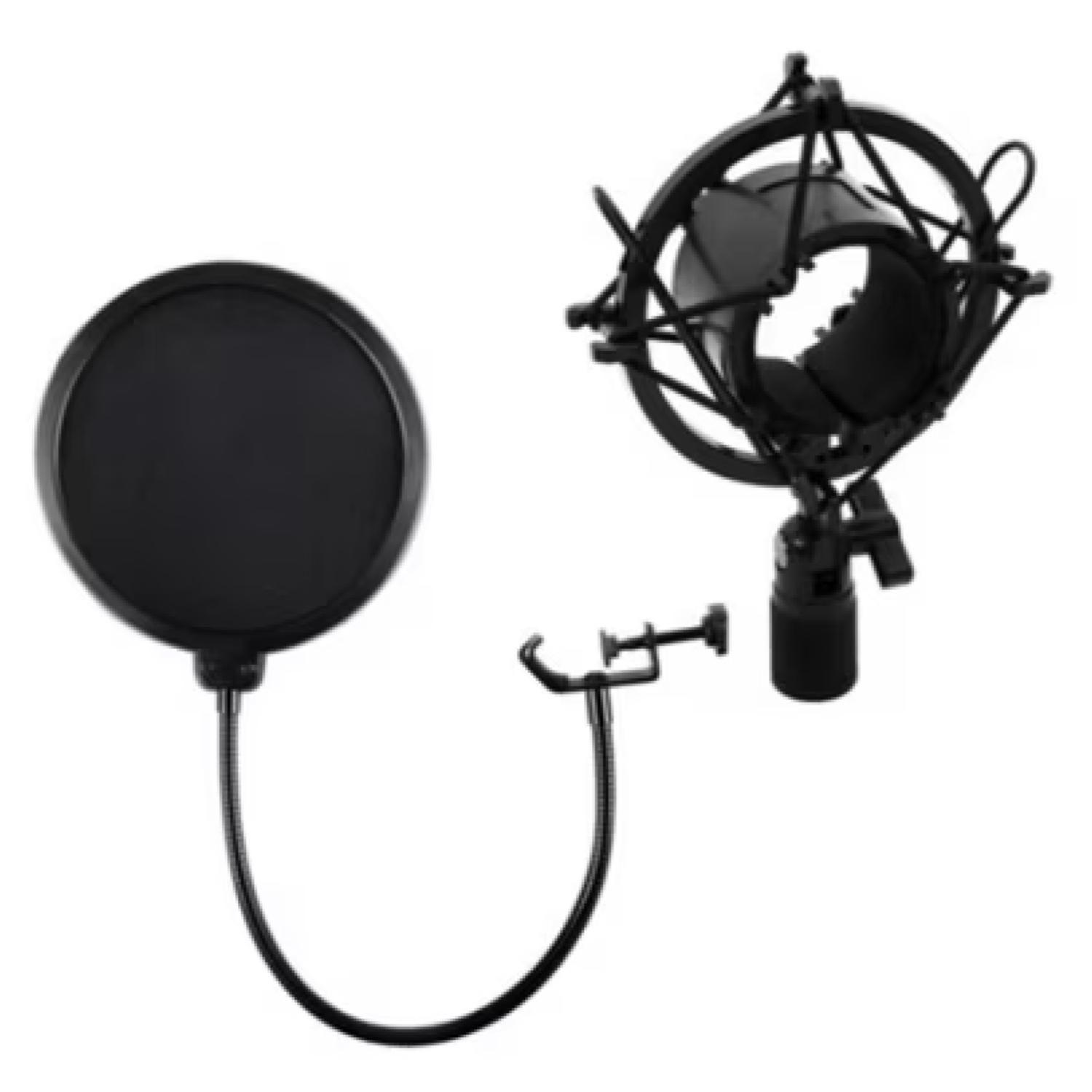 Kit De Grabacion Para Telefono Y Microfono Negro-4