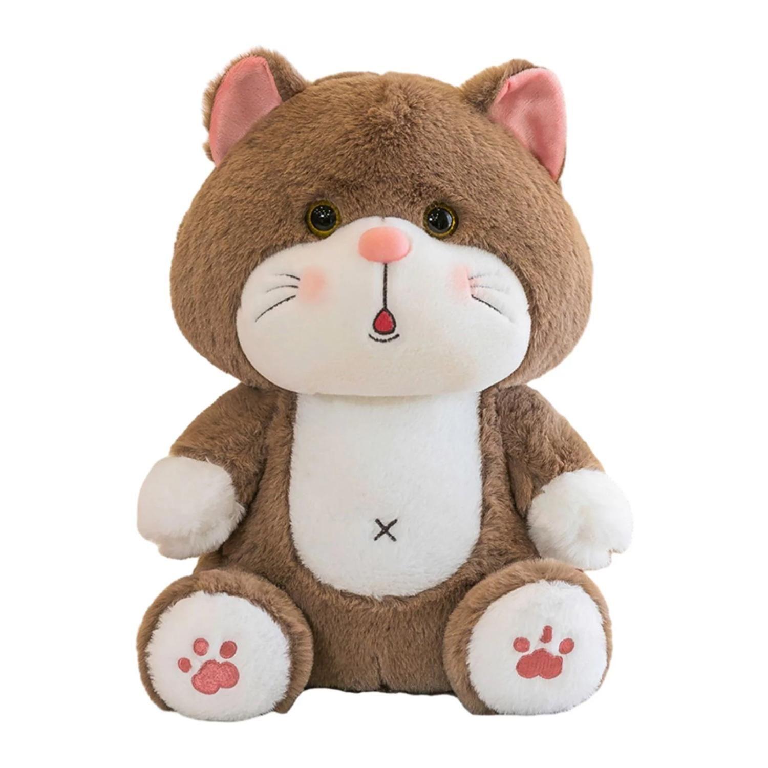 Juguete De Peluche Gato Cafe 30cm Kawaii Infantil-0