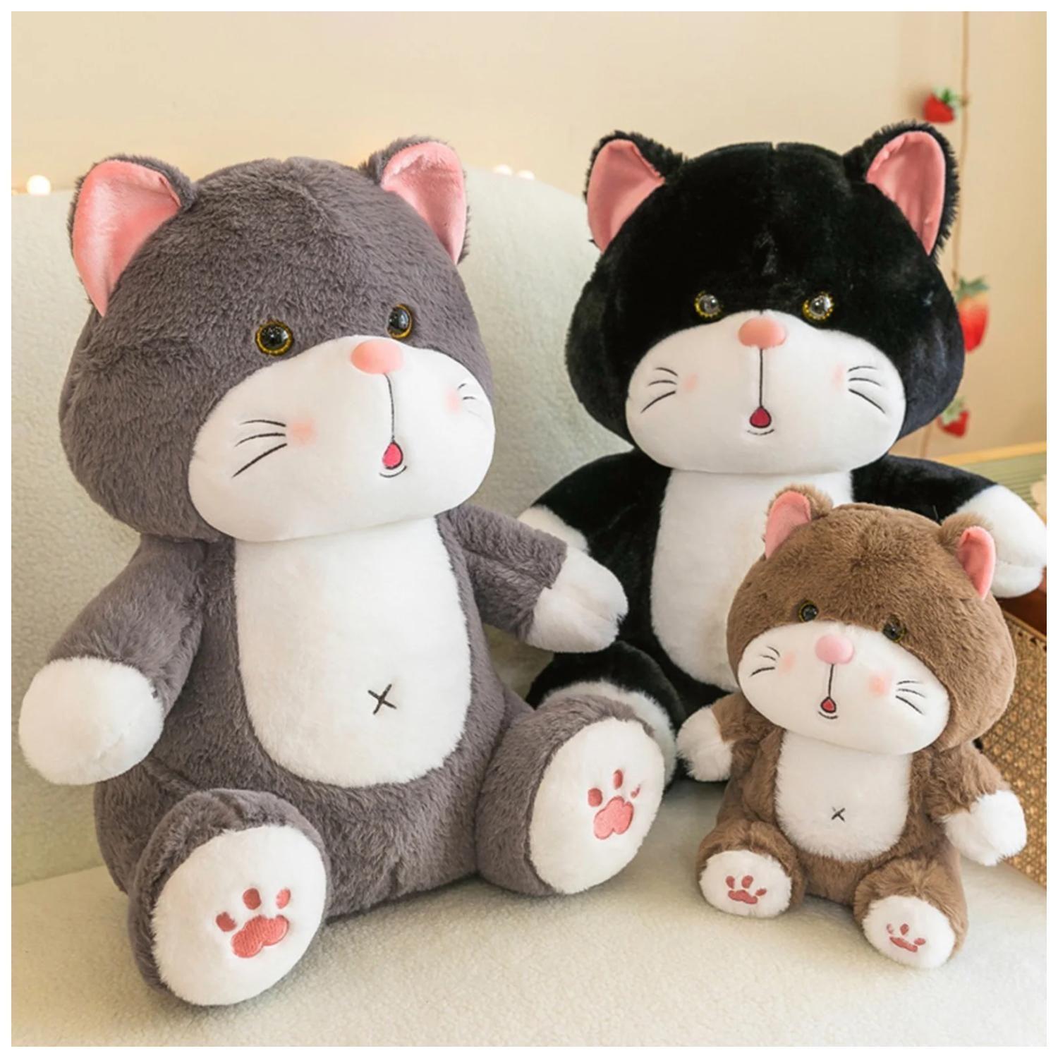 Juguete De Peluche Gato Cafe 30cm Kawaii Infantil-1