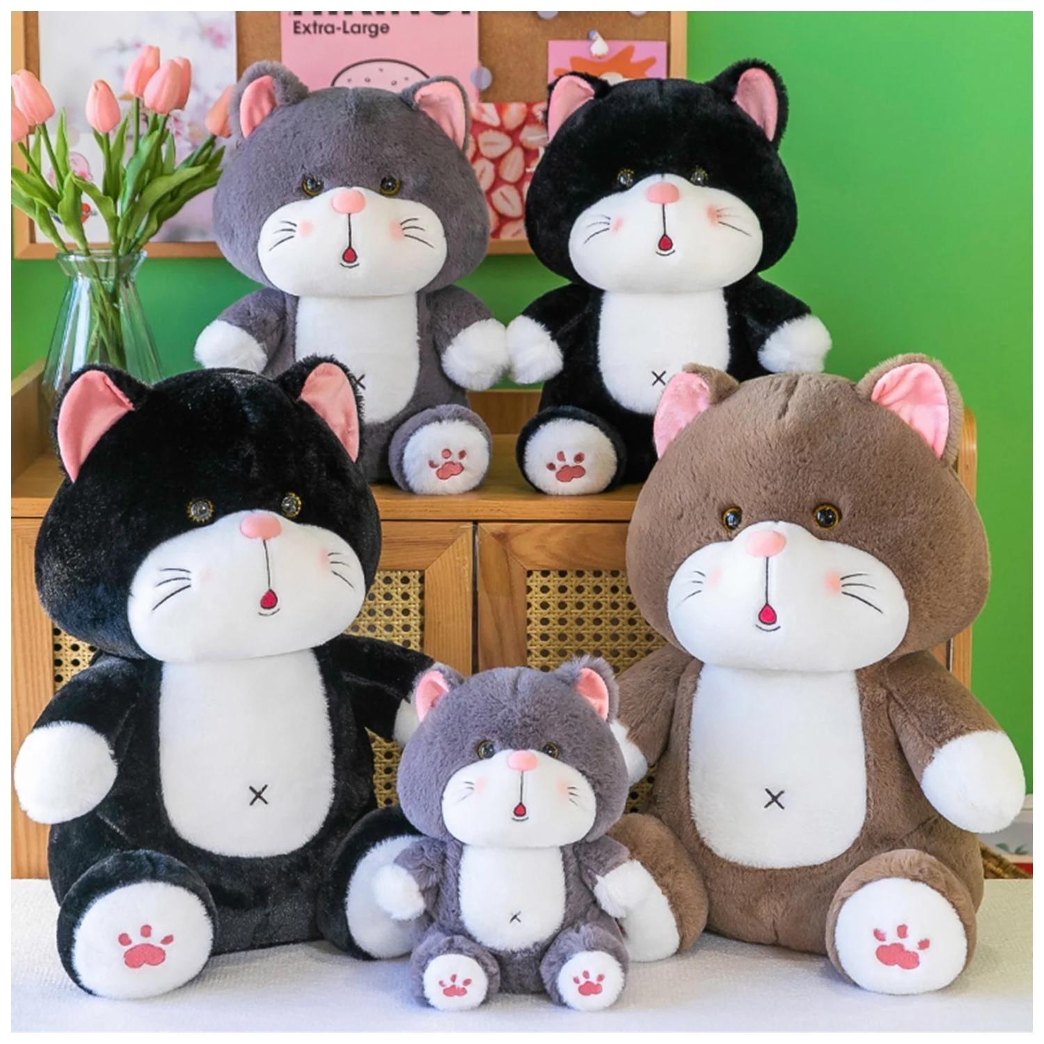 Juguete De Peluche Gato Cafe 30cm Kawaii Infantil-3