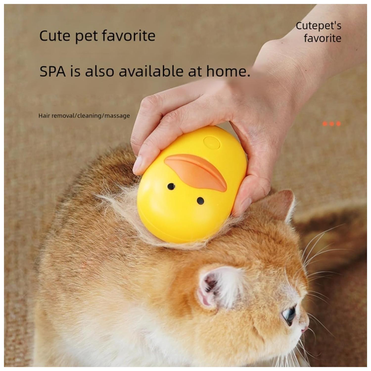 Cepillo Con Vapor Para Limpieza Y Masajes Para Mascotas Amar-4