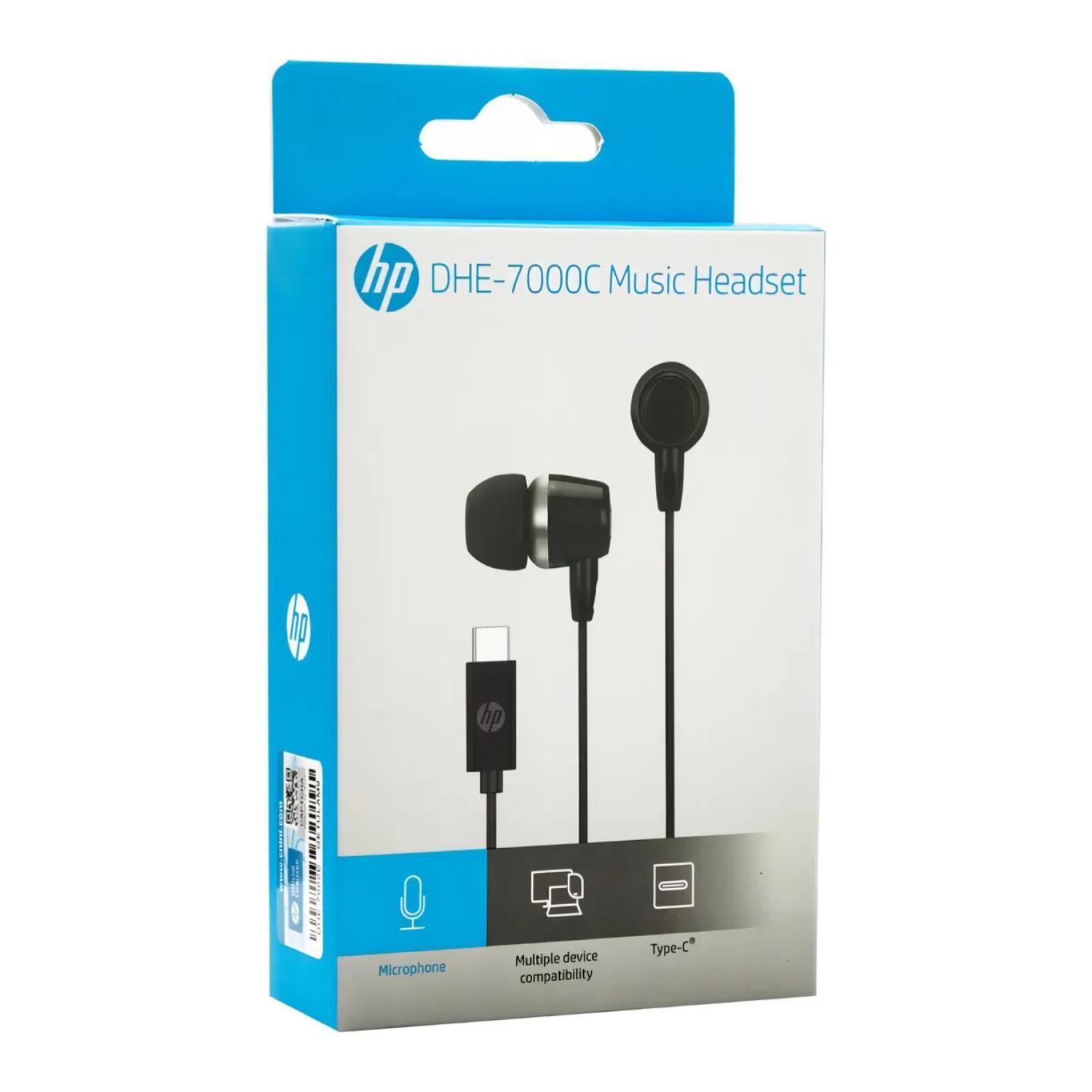 Audifonos Manos Libres InEar USB C Negro DHE-7000C-0