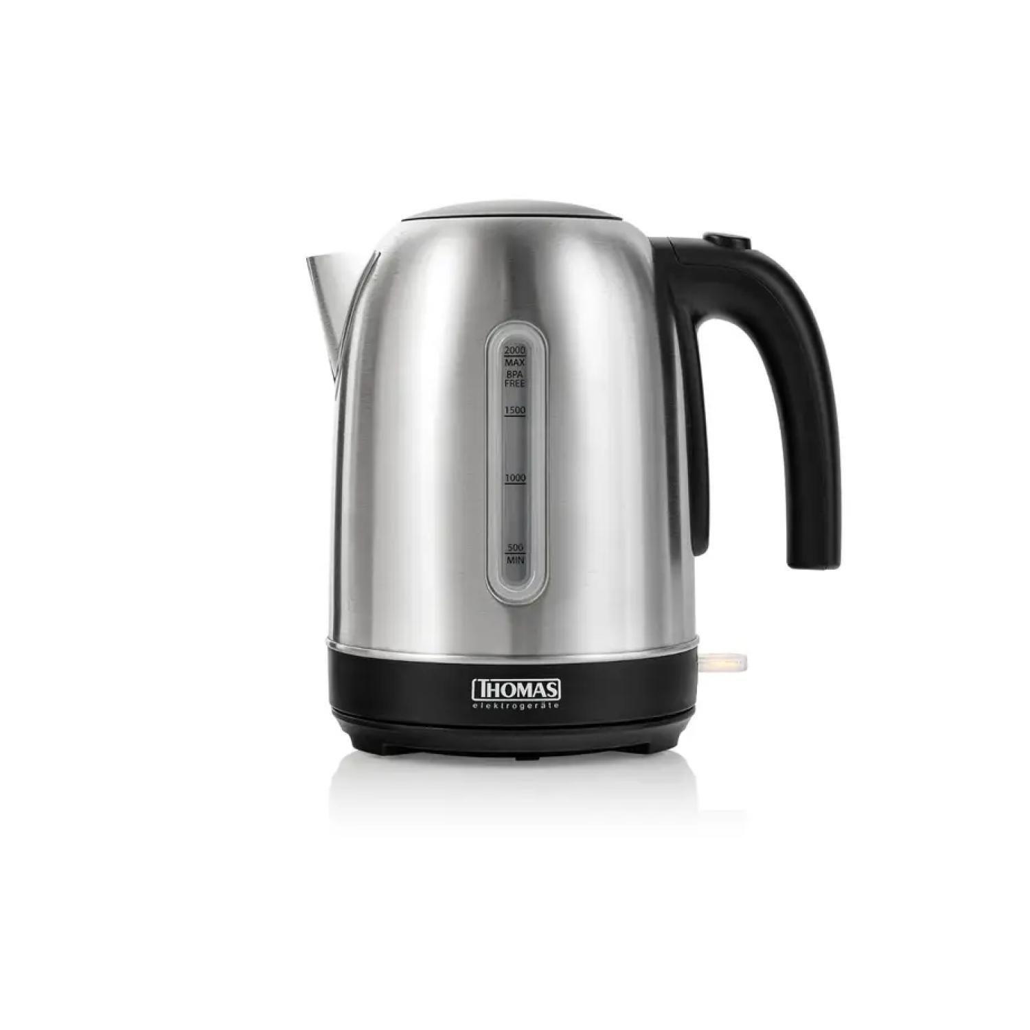 Hervidor Electrico 2L 2200W Acero Inoxidable TH-5407i Thomas-0