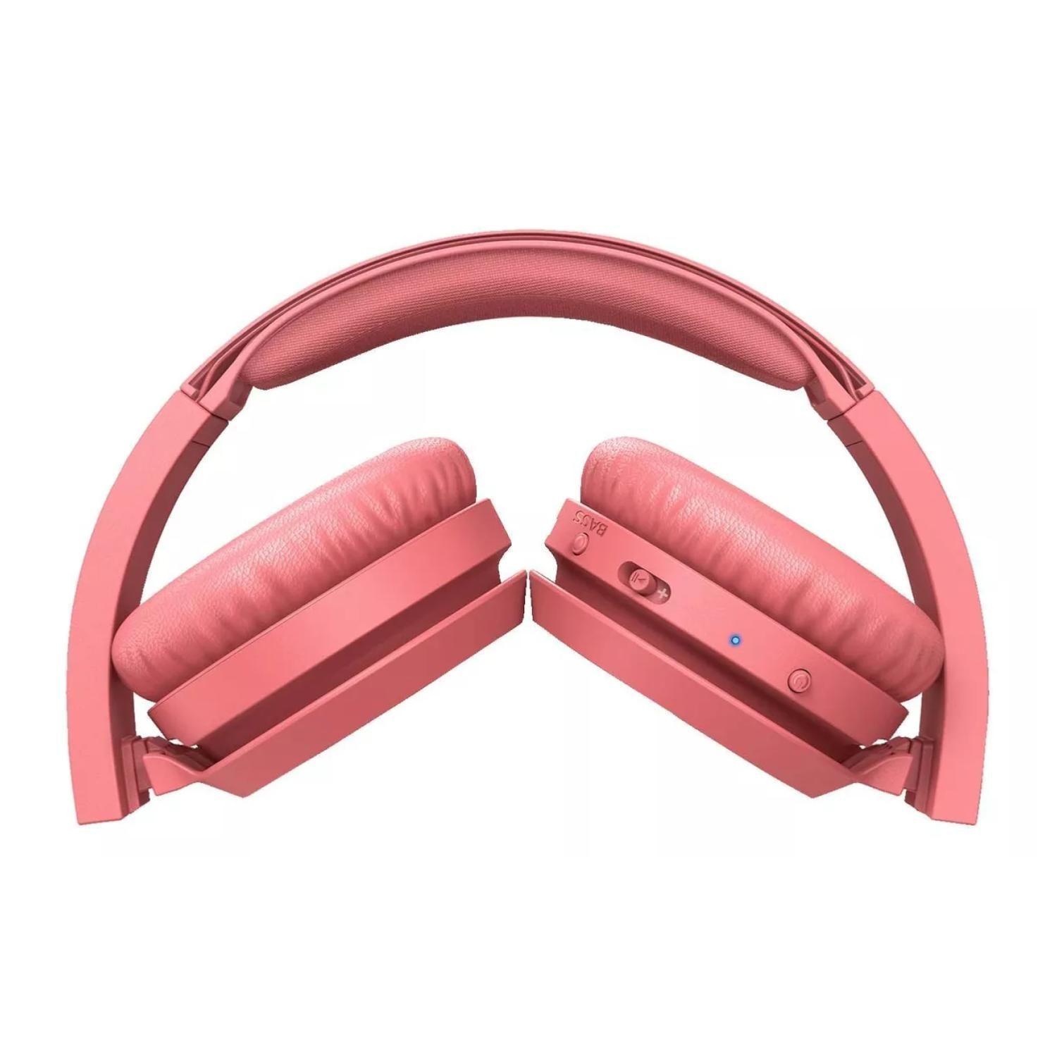 Audifonos Bluetooth Over Ear Rojo Bass TAH4205-2