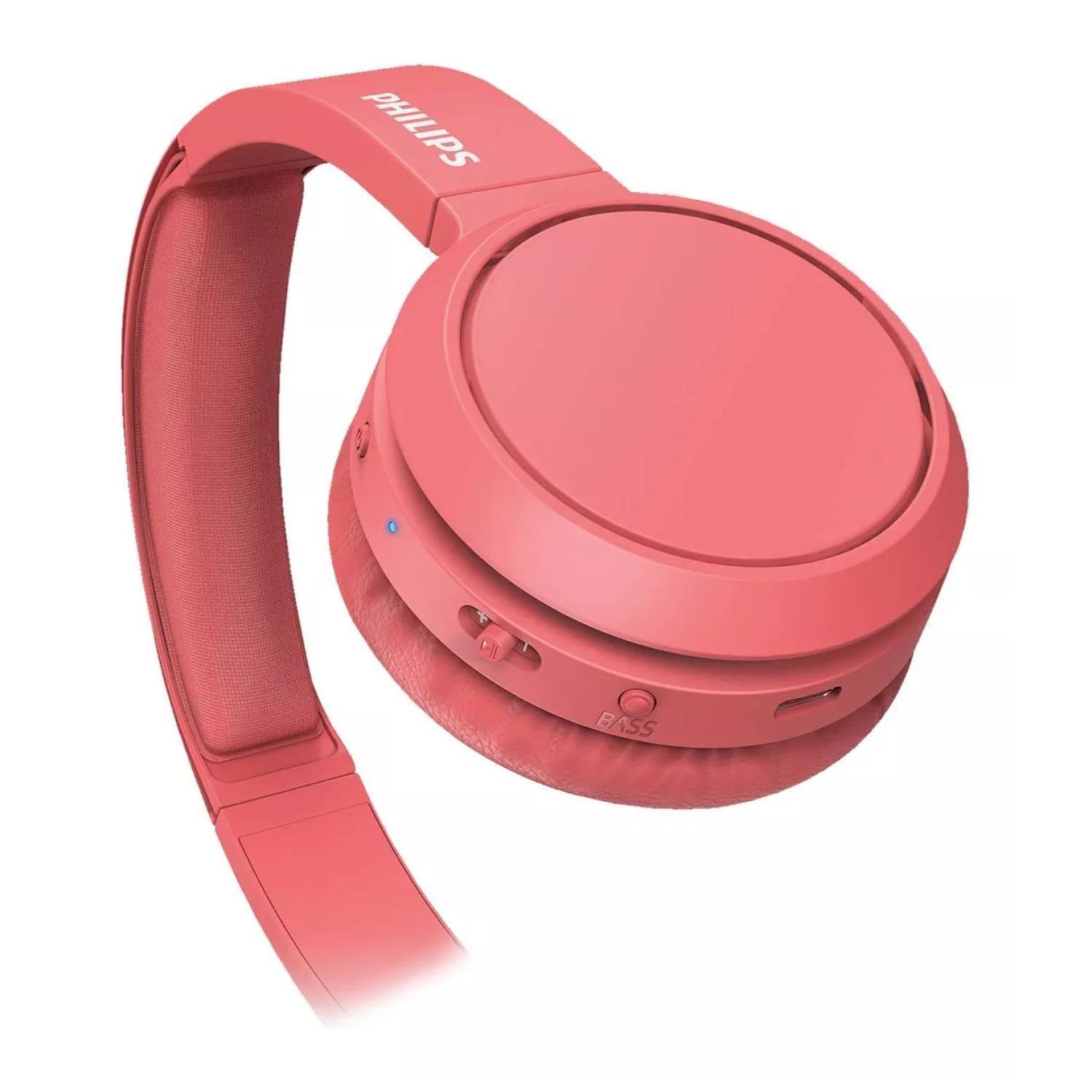 Audifonos Bluetooth Over Ear Rojo Bass TAH4205-3