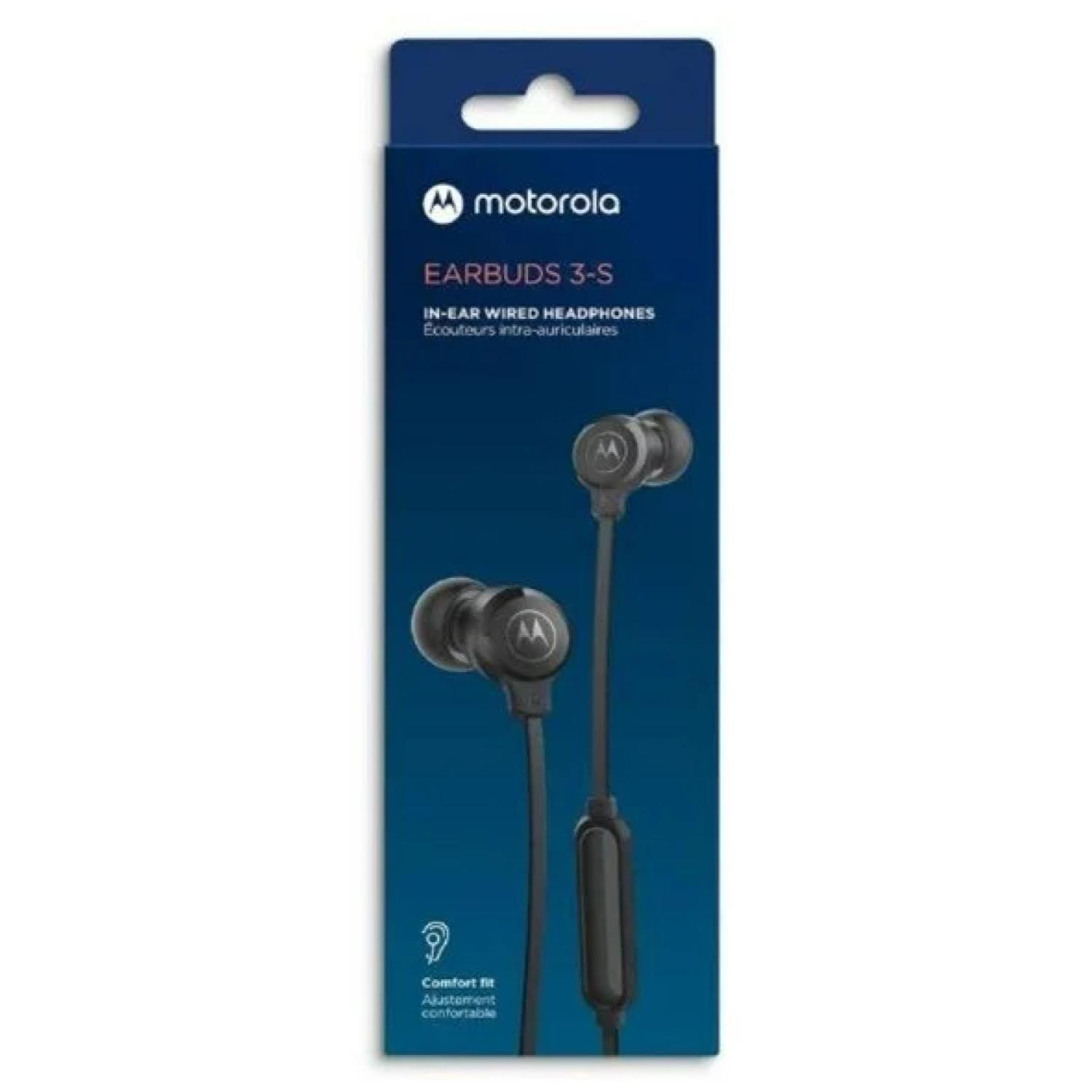 Audifonos Alambricos Manos Libres Jack 3.5mm Negro EarBuds3S-0