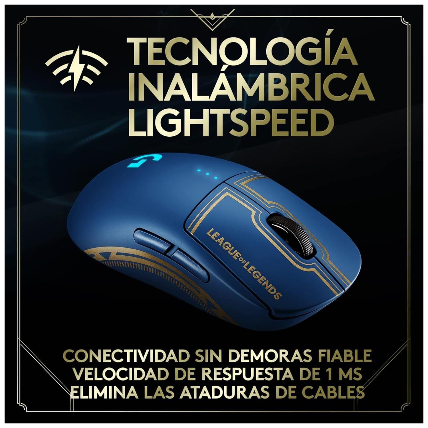 Mouse Gamer Inalambrico 8 Botones 25600 DPI RGB Lightsync Diseño LOL-3