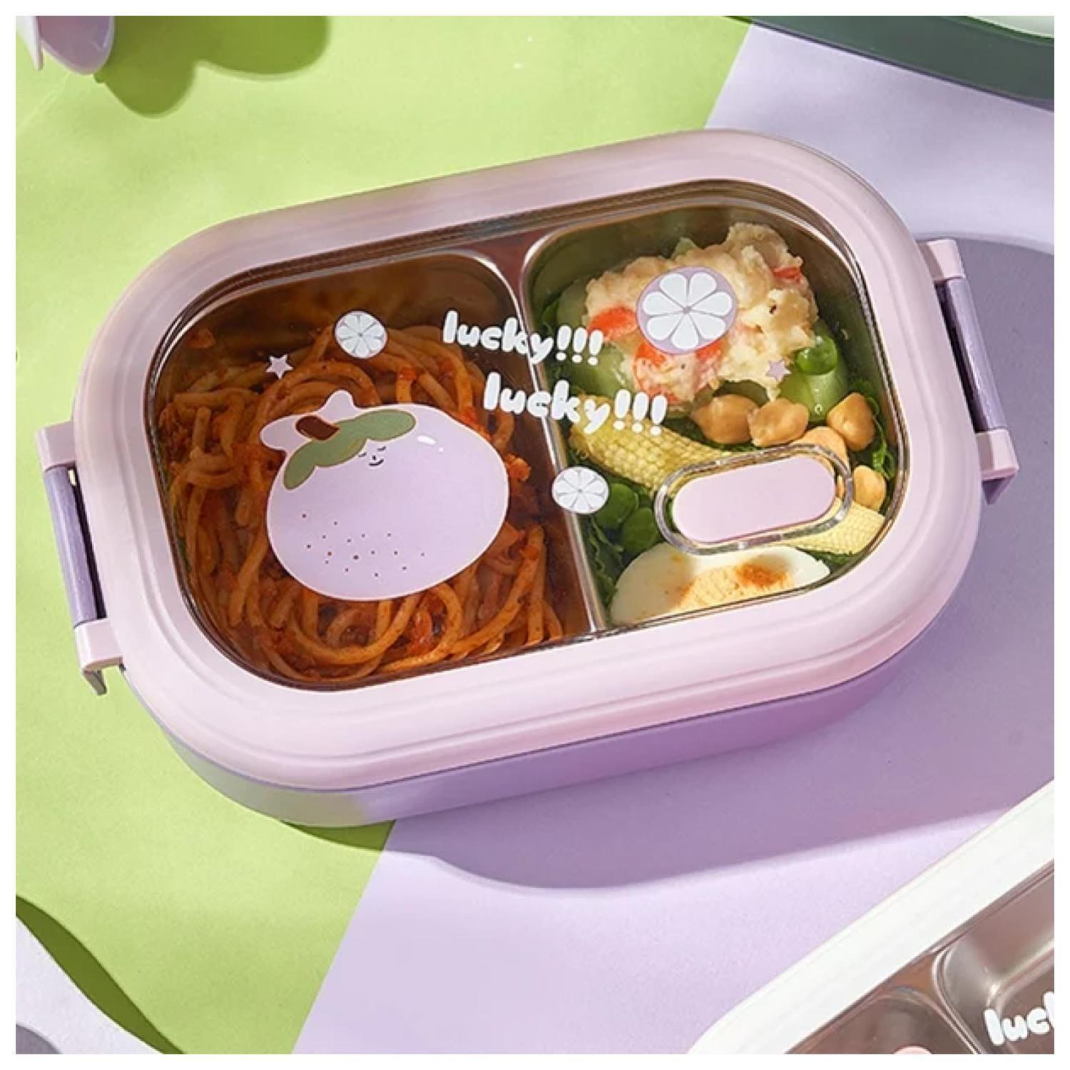 Lonchera Fiambrera Taper 22x14x8cm Fruta Lila Kawaii-1