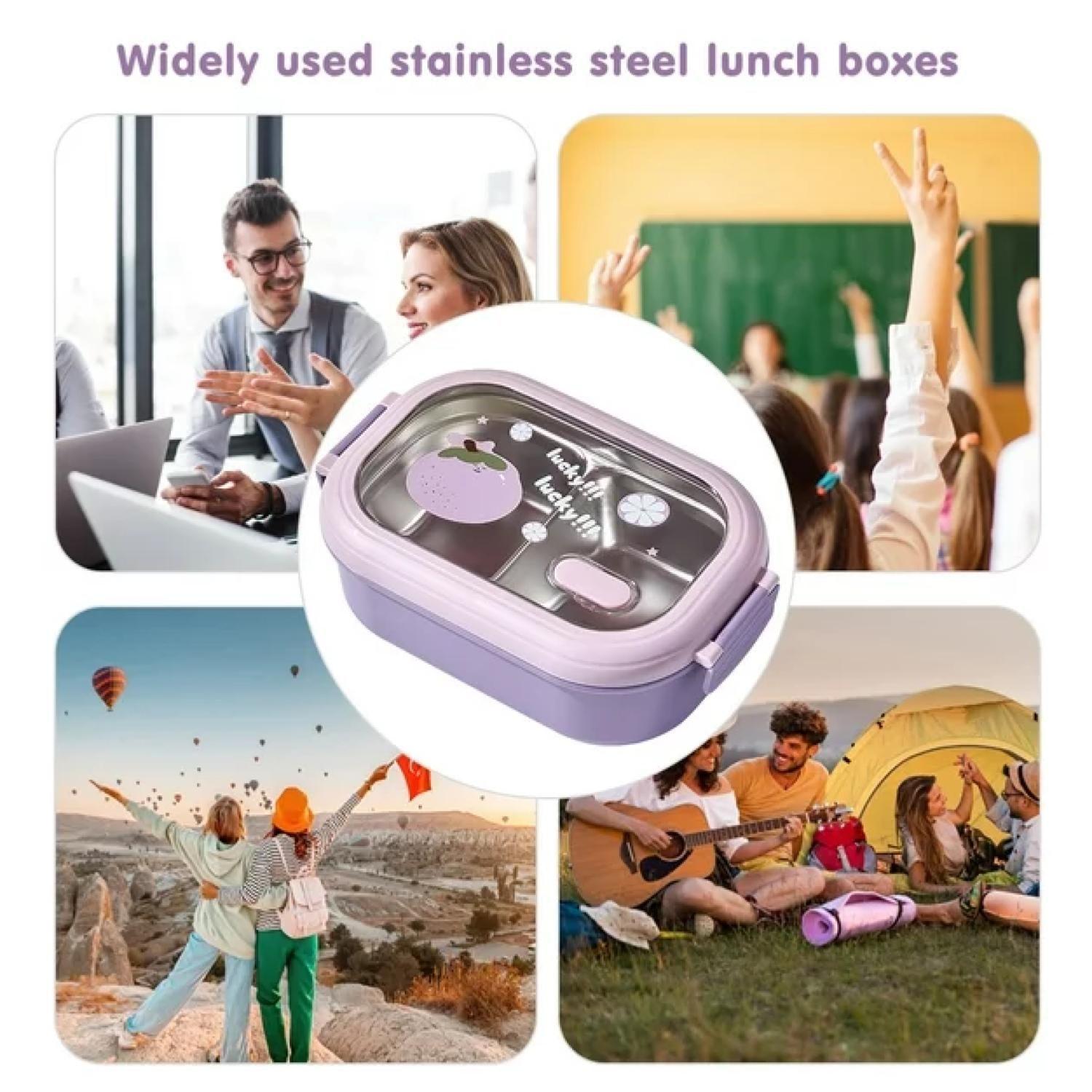 Lonchera Fiambrera Taper 22x14x8cm Fruta Lila Kawaii-4