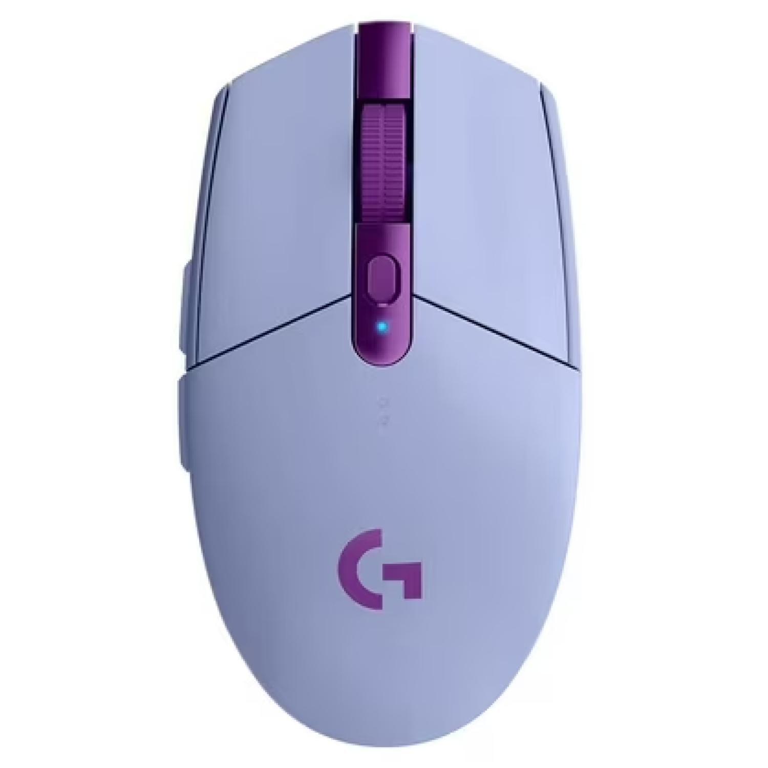 Mouse Inalambrico Gamer 6 Botones G305 Morado-0