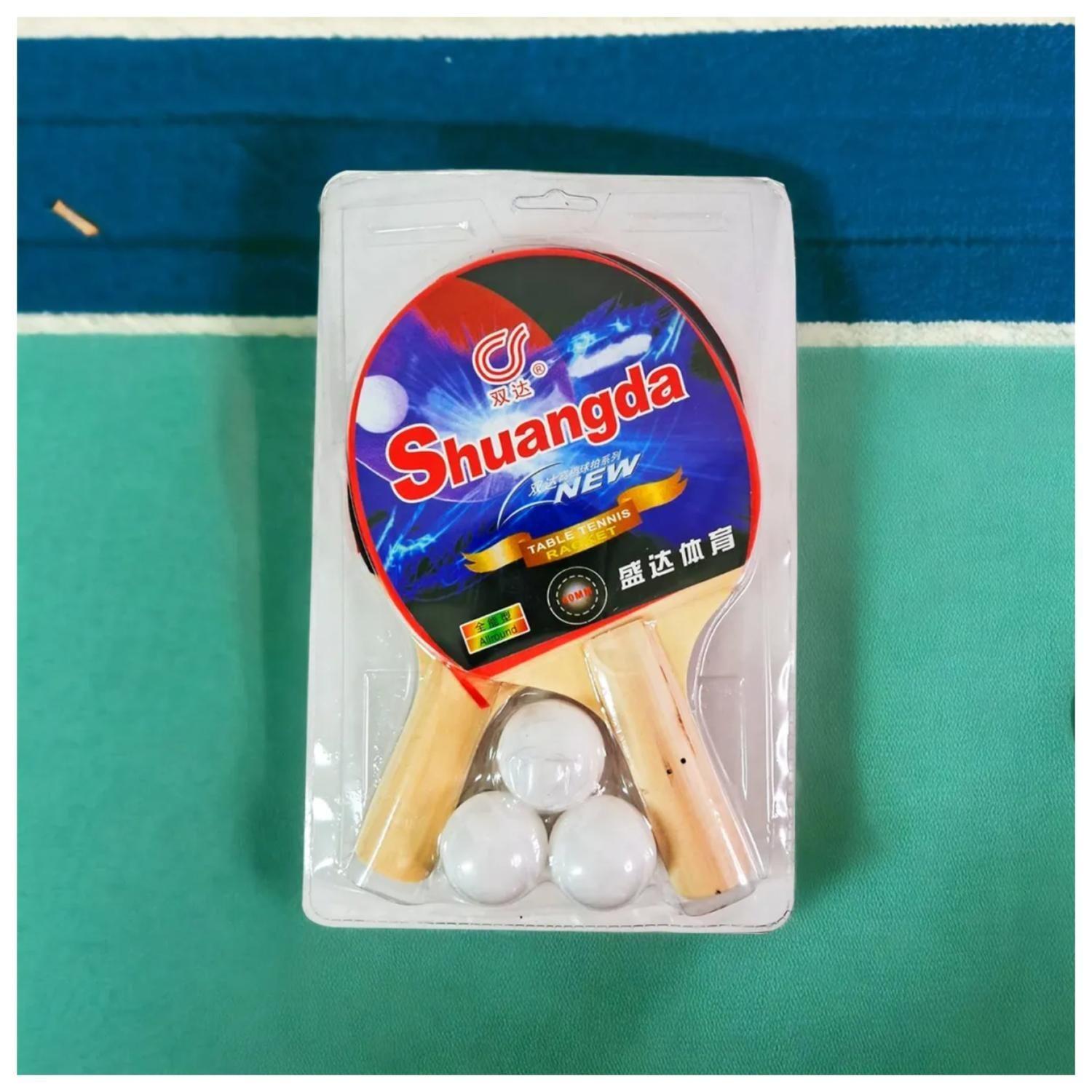 Juguete Pack 2 Paletas De Ping Pong Con 3 Pelotas Infantil-3