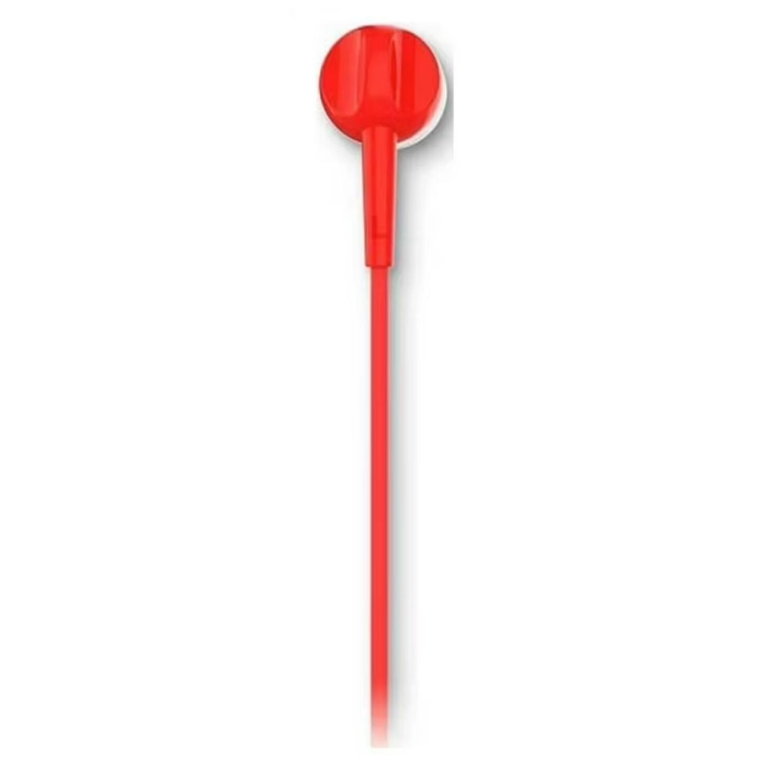 Audifonos Manos Libres Jack 3.5 Rojo EarBuds 105-2