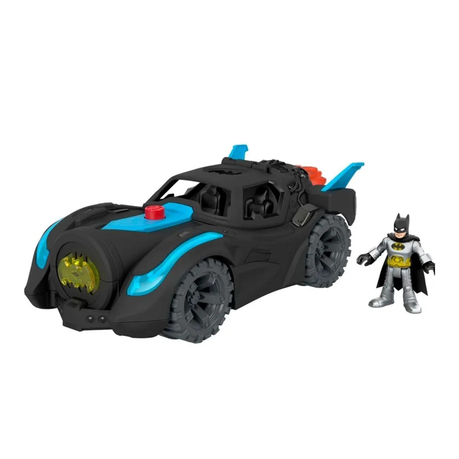 Juguete Auto De Batman Con Figura 10cm Con Sonido Infantil-0