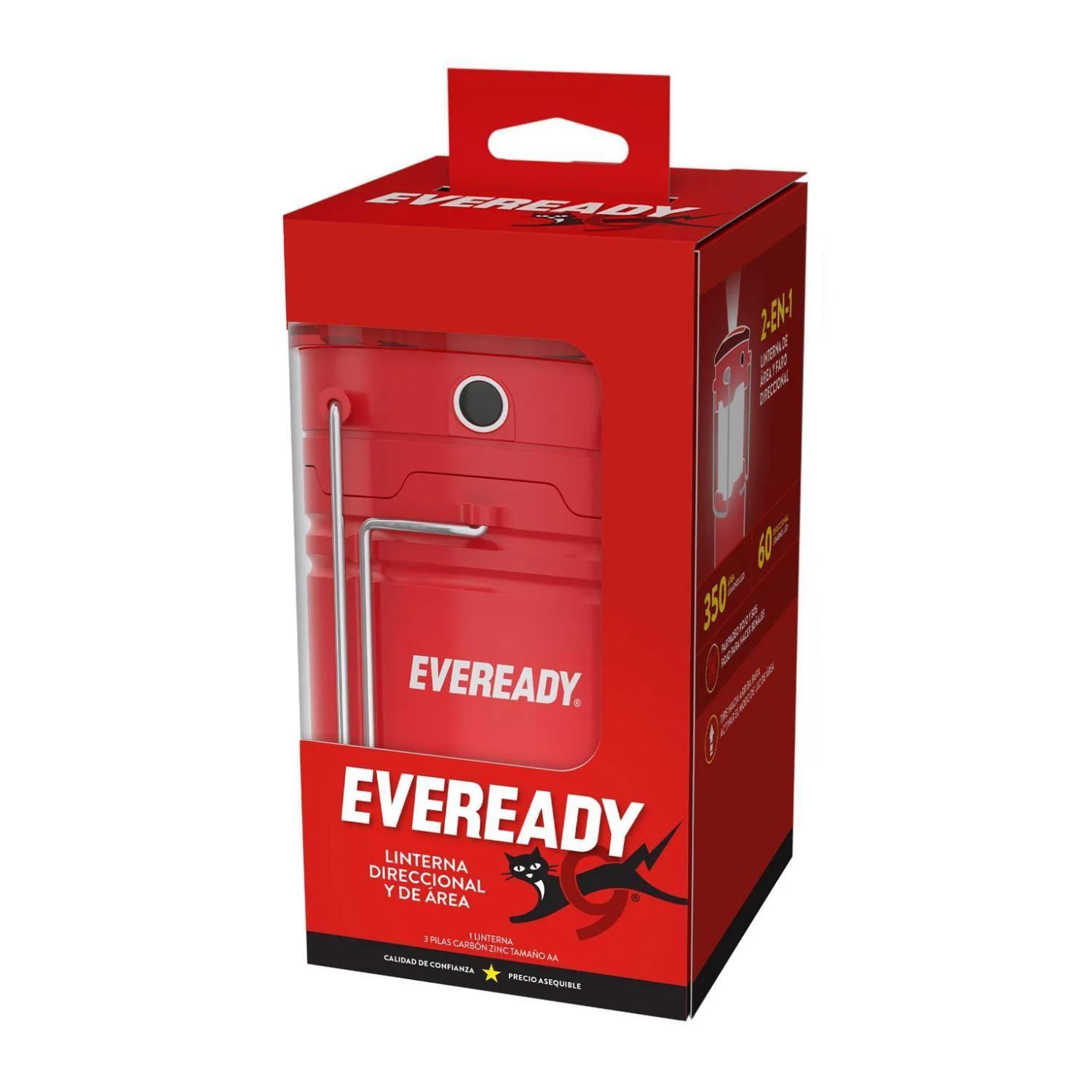 Linterna Foco Farol LED 350lm Compactable Rojo Eveready-3