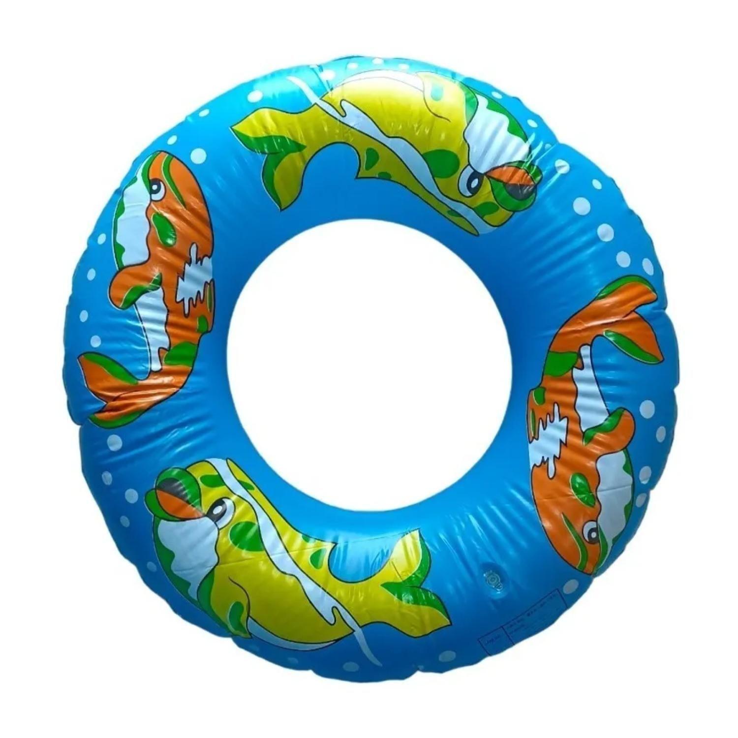 Flotador Inflable Redondo 70cm Azul Infantil Para Piscinas-0