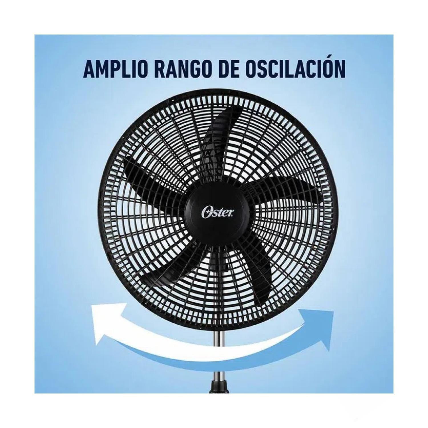 Ventilador 3 En 1 Pedestal Muro Circulador De Aire Negro Oster-1