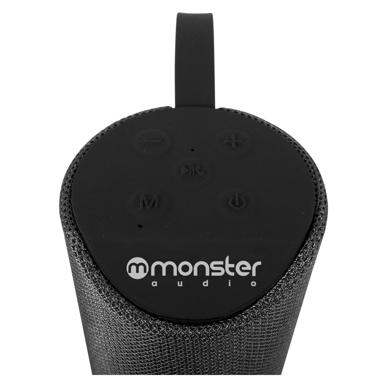 Parlante Inalambrico Bluetooth TWS AUX Micro SD Negro Monster-2