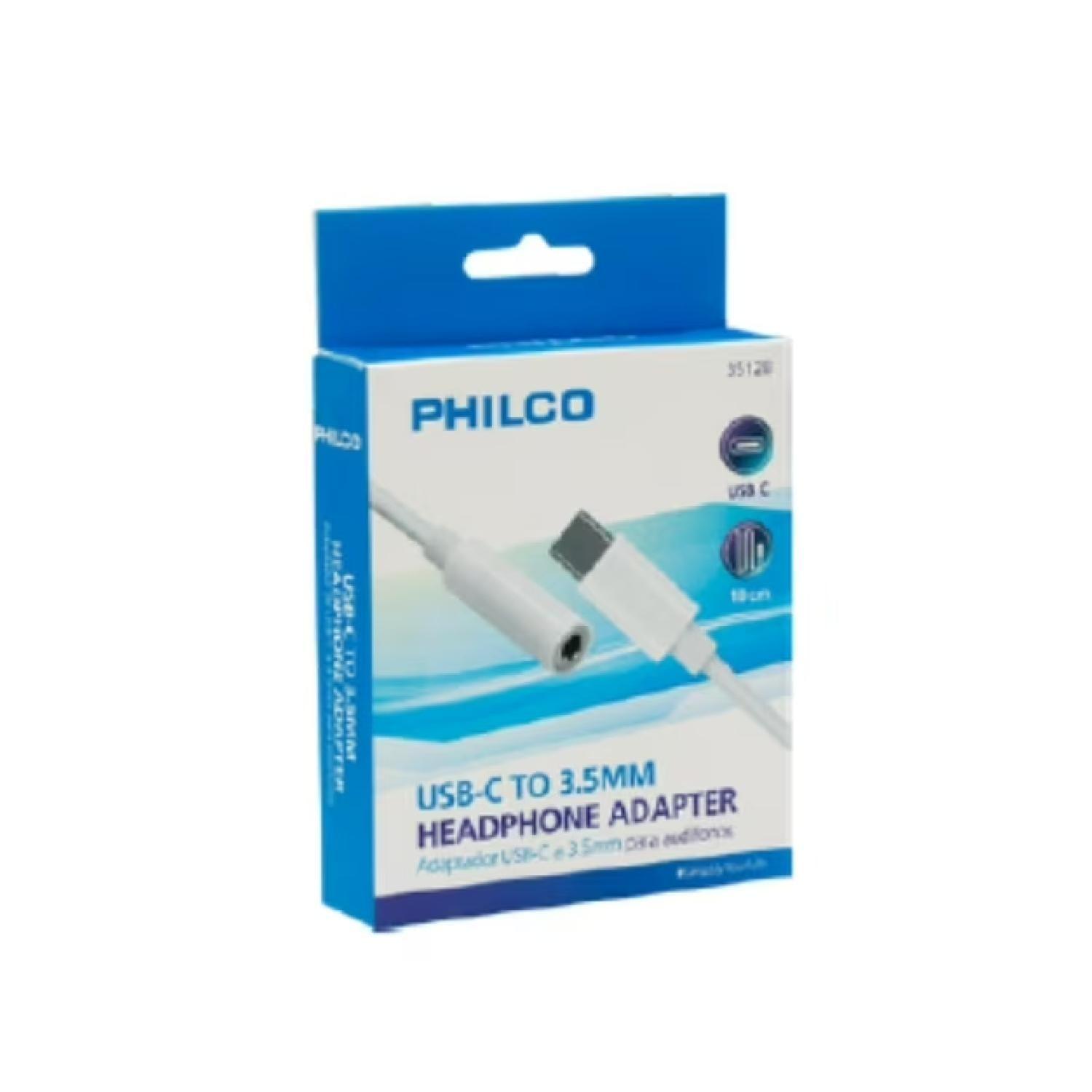 Adaptador De Audio USB C A Jack 3.5mm Blanco B35128-2