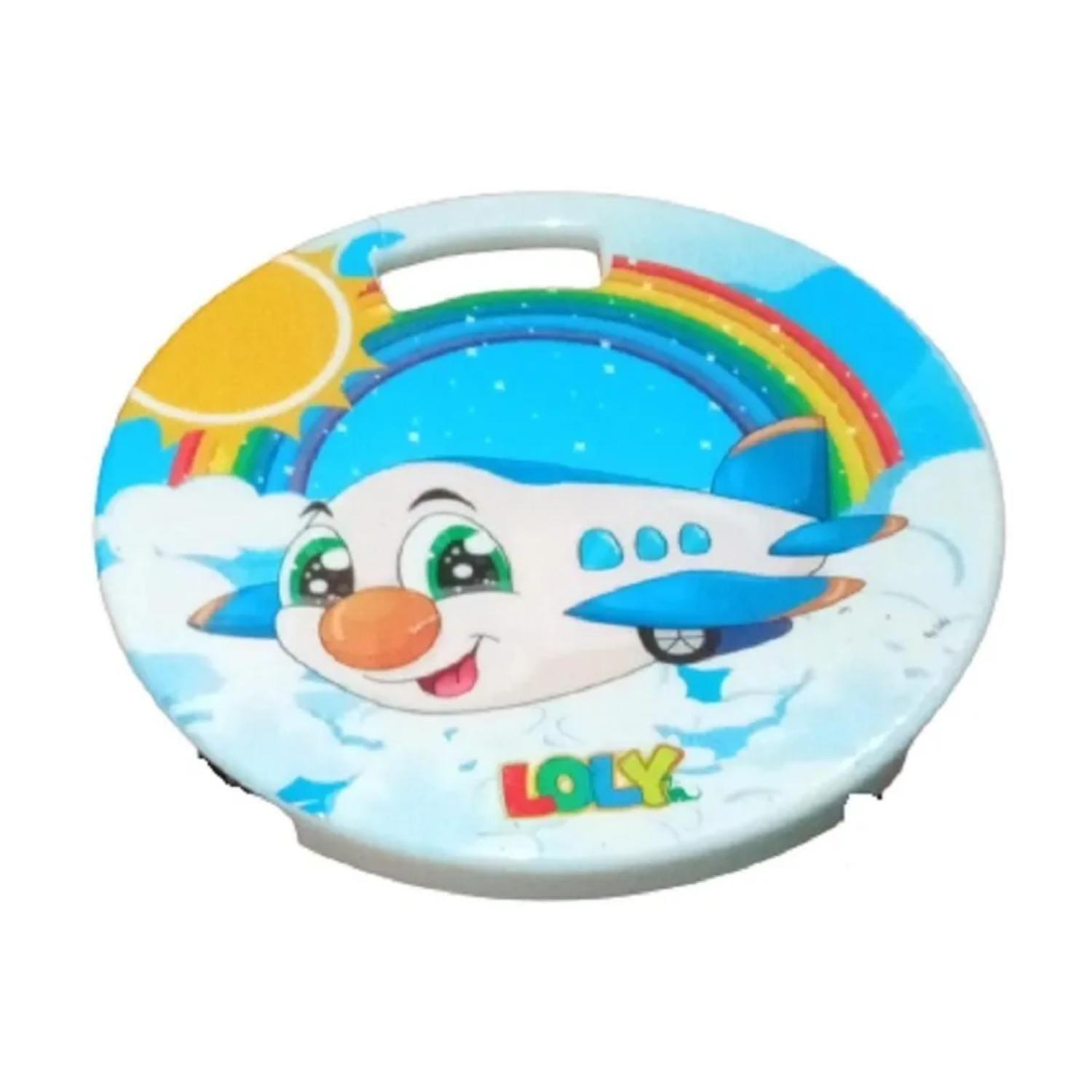 Silla Piso Plegable Infantil 25cm Jardin Piscina Avion-0