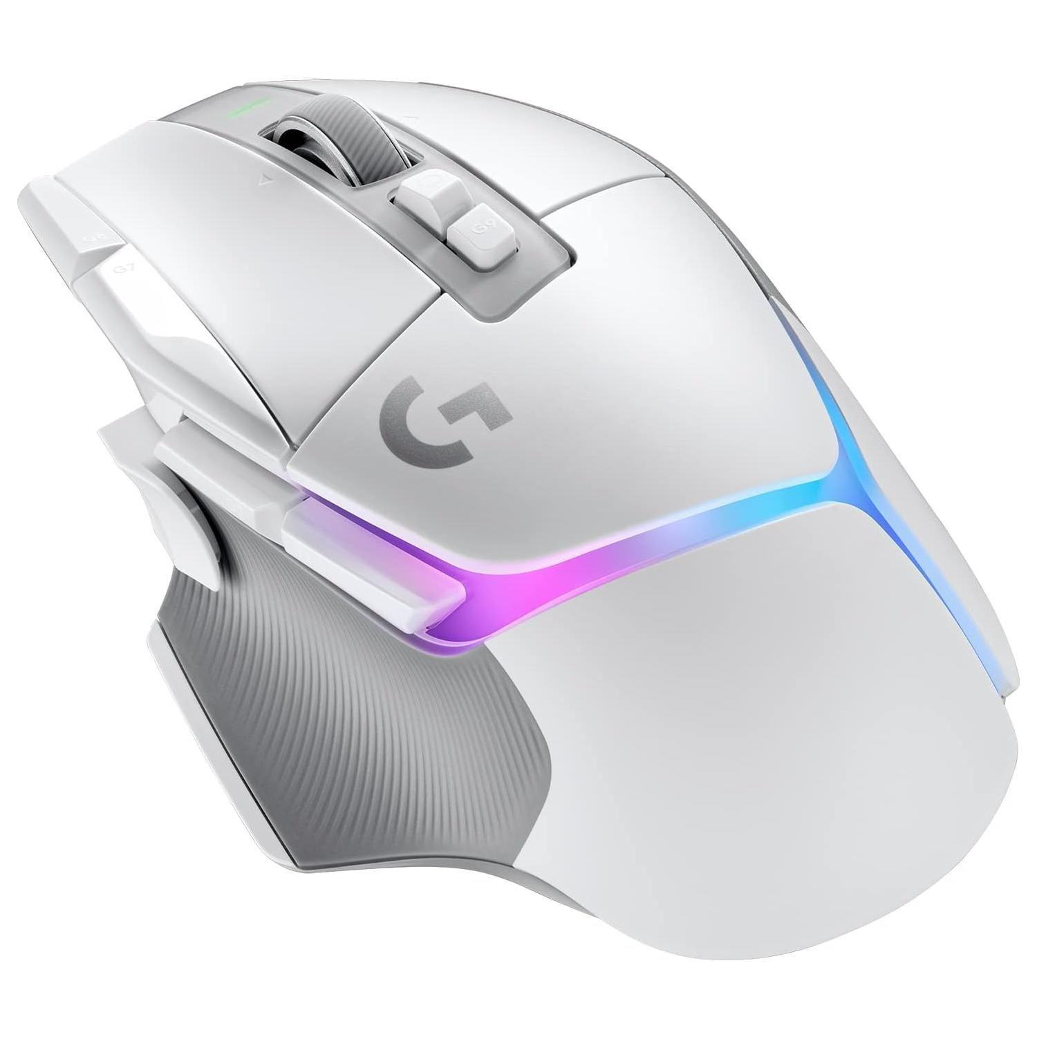 Mouse Gamer Inalambrico USB RGB 9B Blanco G502XPlus-0