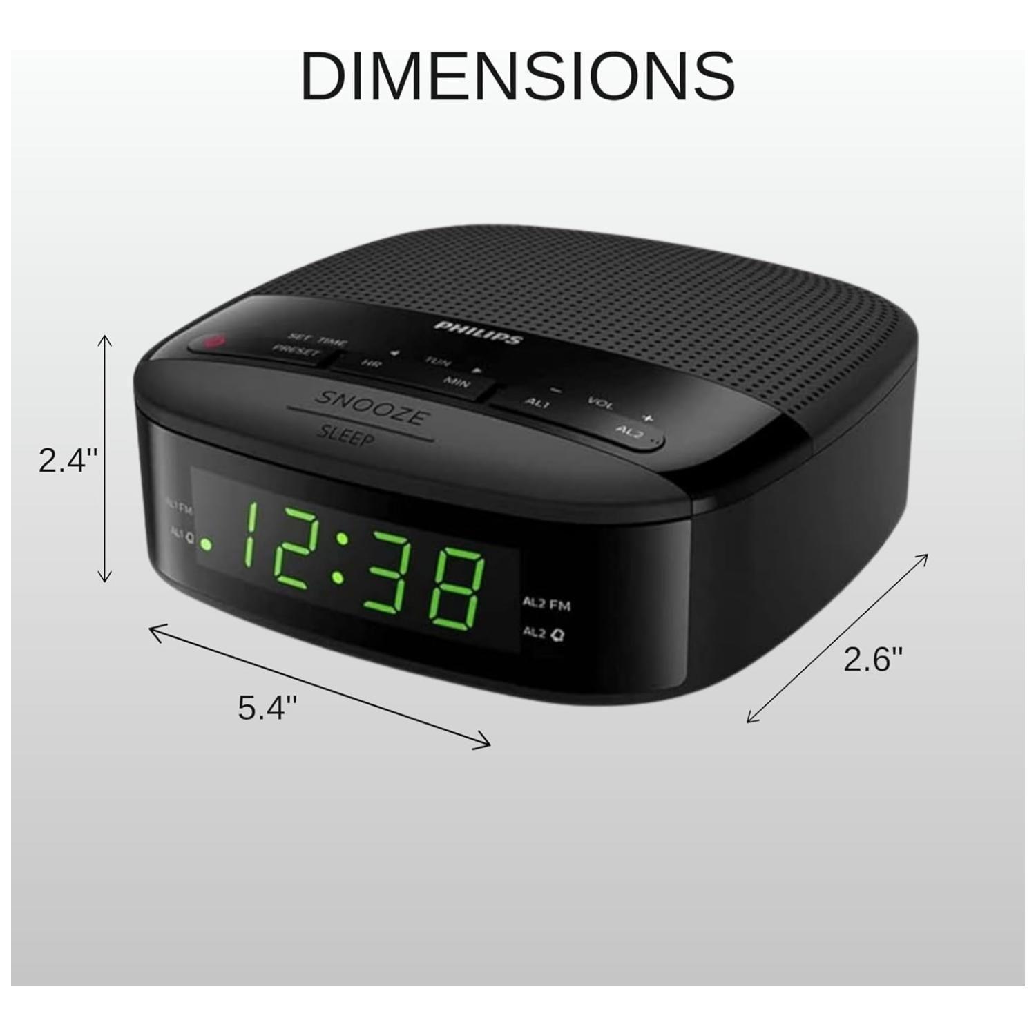Radio Reloj Despertador Bluetooth FM Negro TAR3205-3