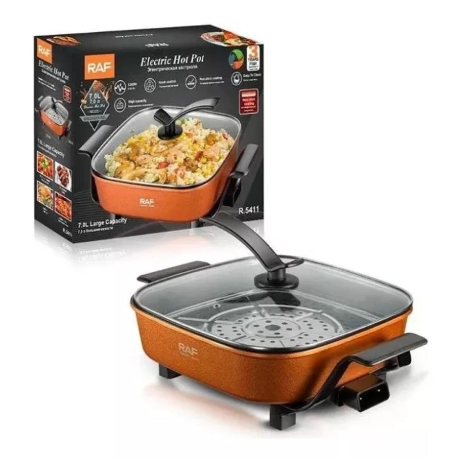 Olla Electrica A Vapor Antiadherente 7L 1350W R5411 Raf-3