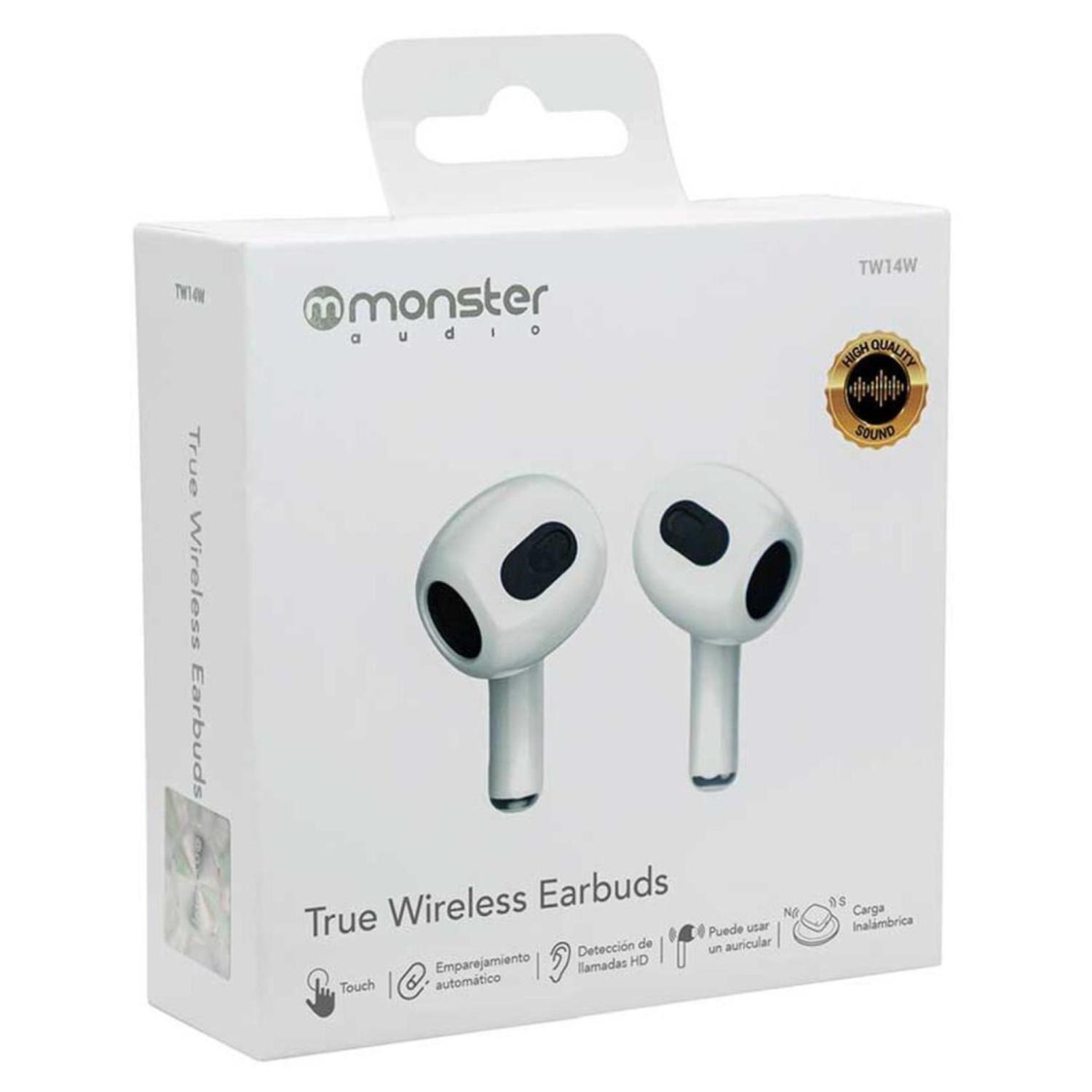 Audifonos Bluetooth TW Recargables Blanco TW14W-4