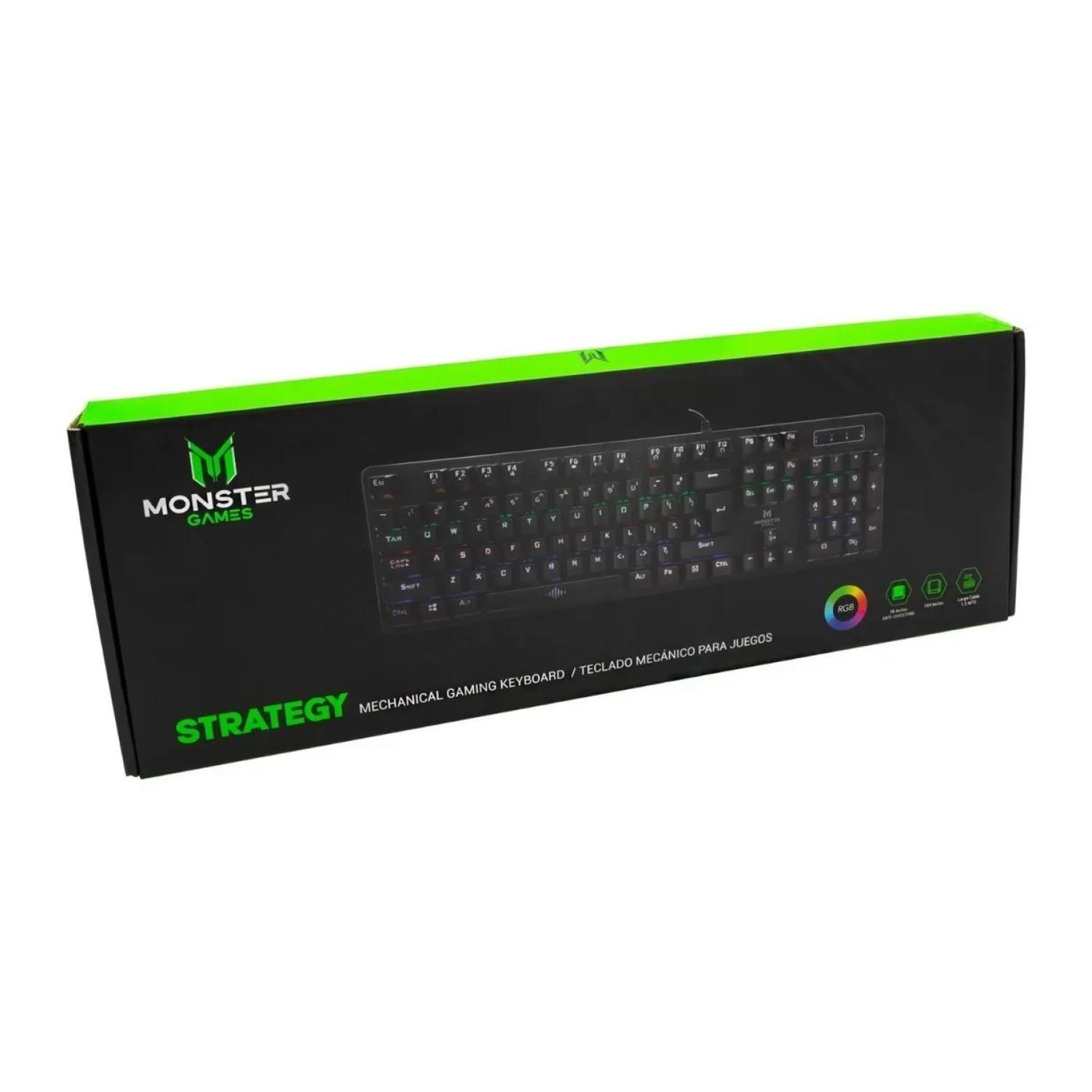 Teclado Gamer USB Retroiluminado Strategy-5