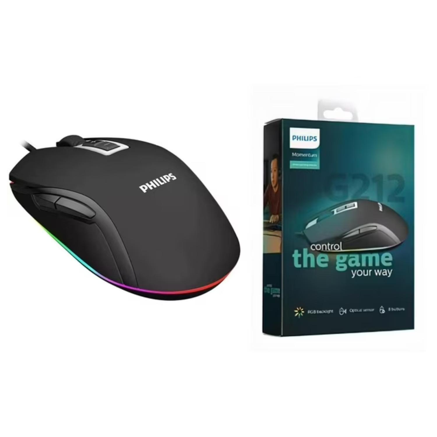 Mouse Gamer Alambrico USB 8B 2800DPI RGB SPK9212-3