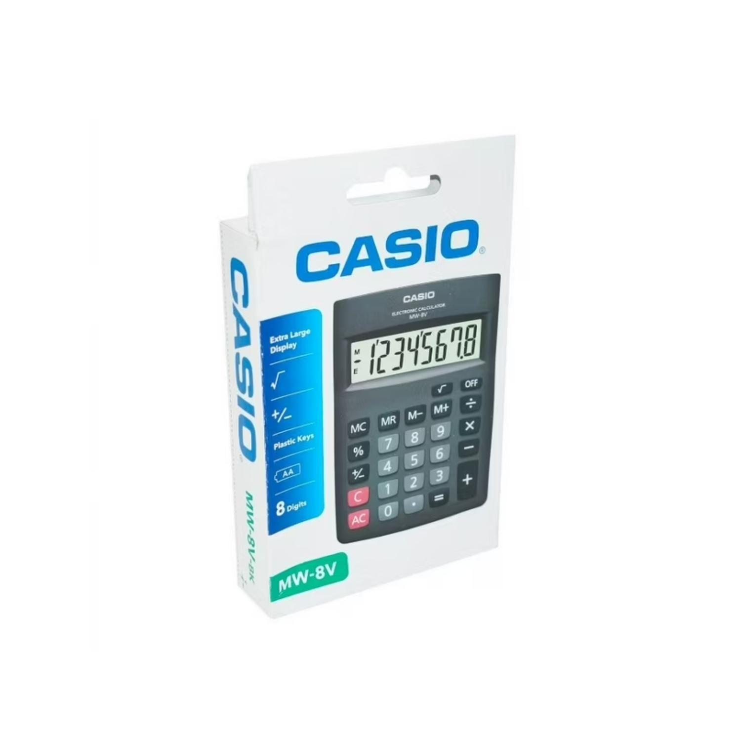 Calculadora De Escritorio 8 Digitos Negro MW-8V-BK Casio-2