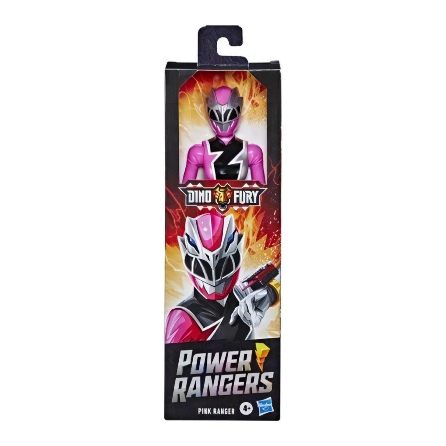 Juguete Figura De Accion Articulada Power Ranger Dyno Rosa-2
