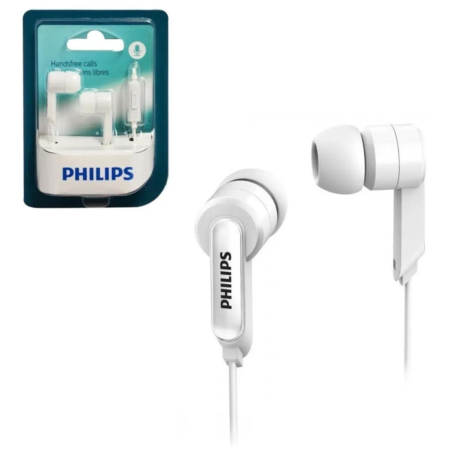 Audifono Manos Libres Jack 3.5 Blanco SHE1405W Philips-2