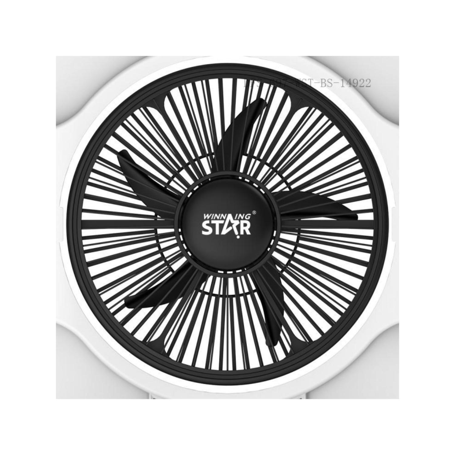 Ventilador De Mesa Recargable Luz LED 54x41cm ST-4057-3